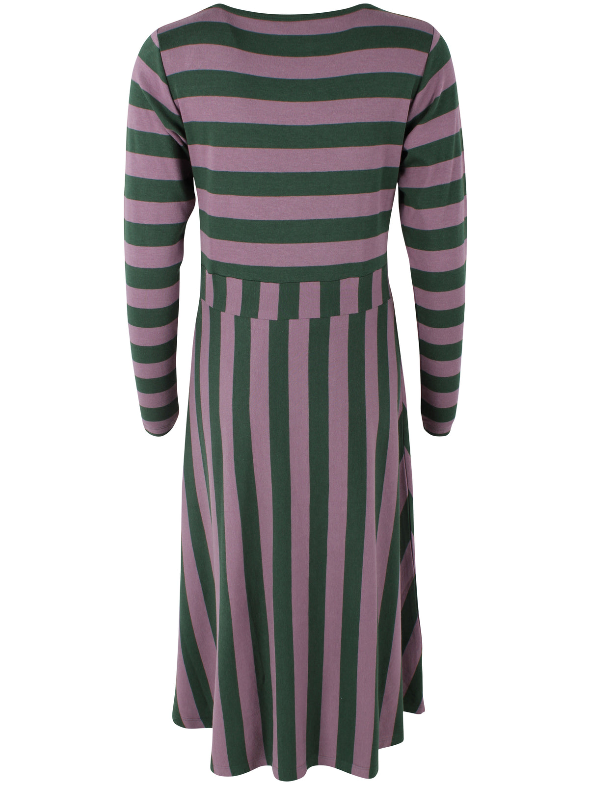 Daneviborg LS Interlock Dress Dark Forest/Grey Plum