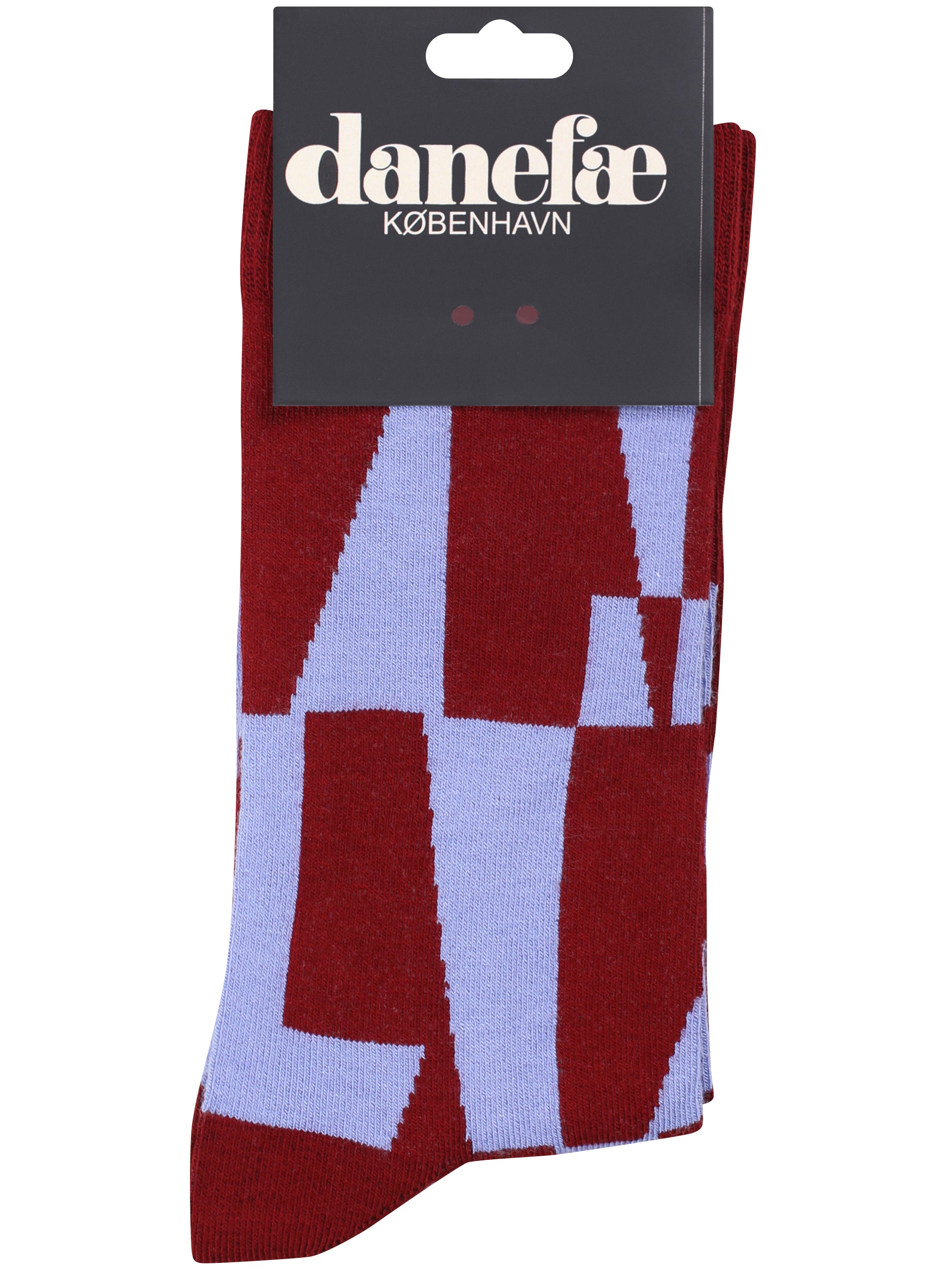 Skønne sokker i bambusviskose med grafisk mønster til kvinder