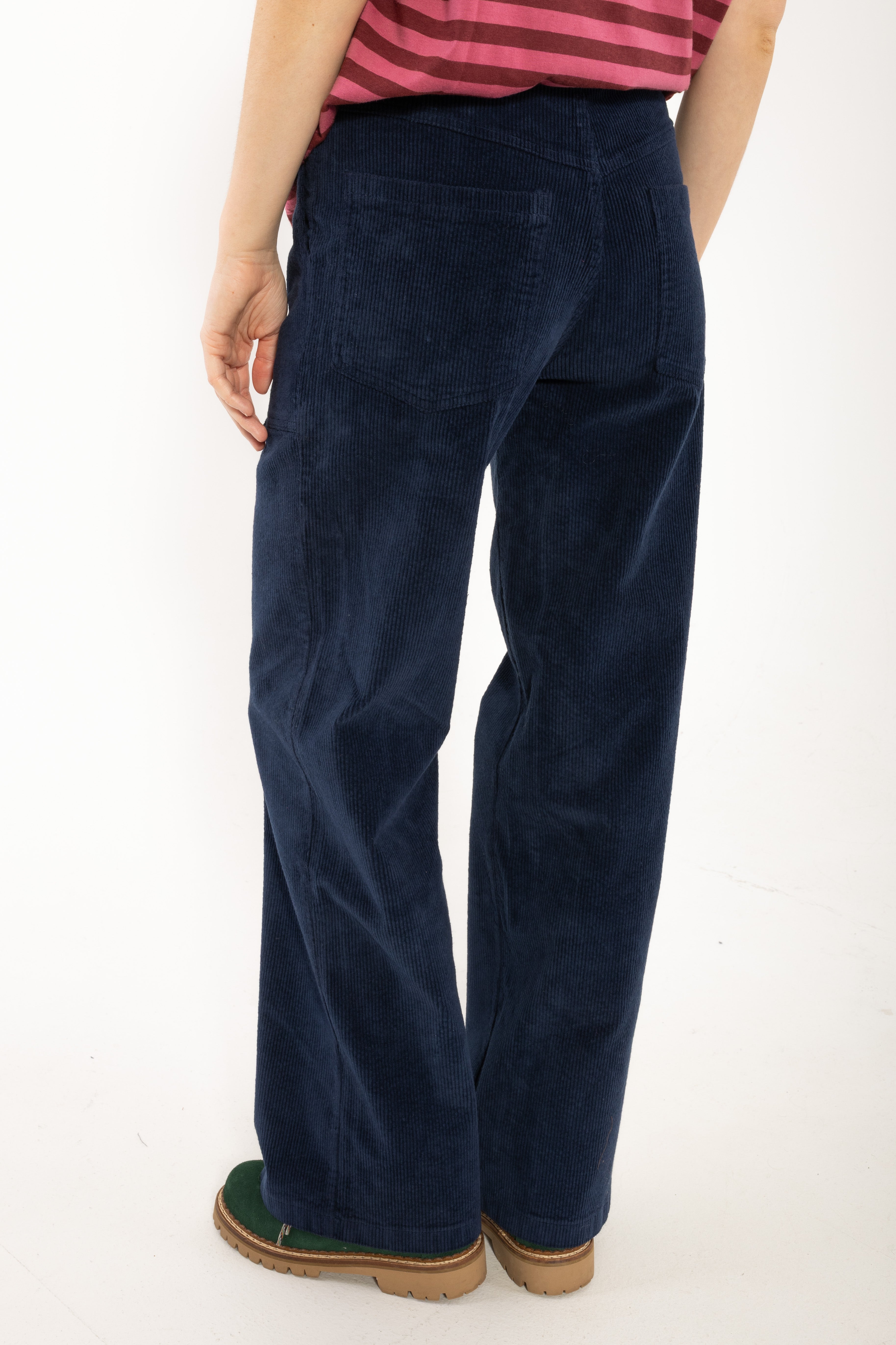 Daneworld Cord Stretch Pants Dk Navy