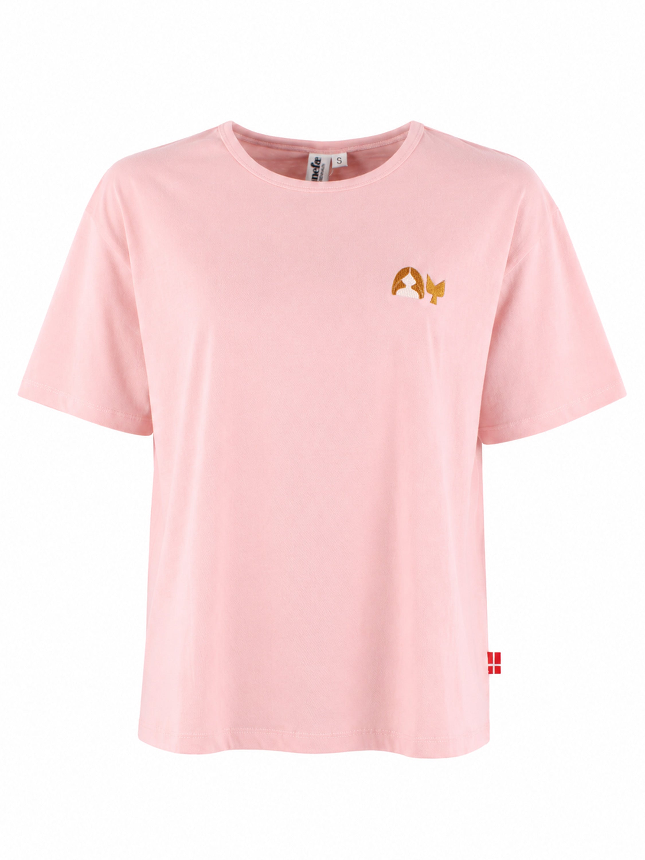 Danebasic Boxy Tee Soft Rose HAVFRUE