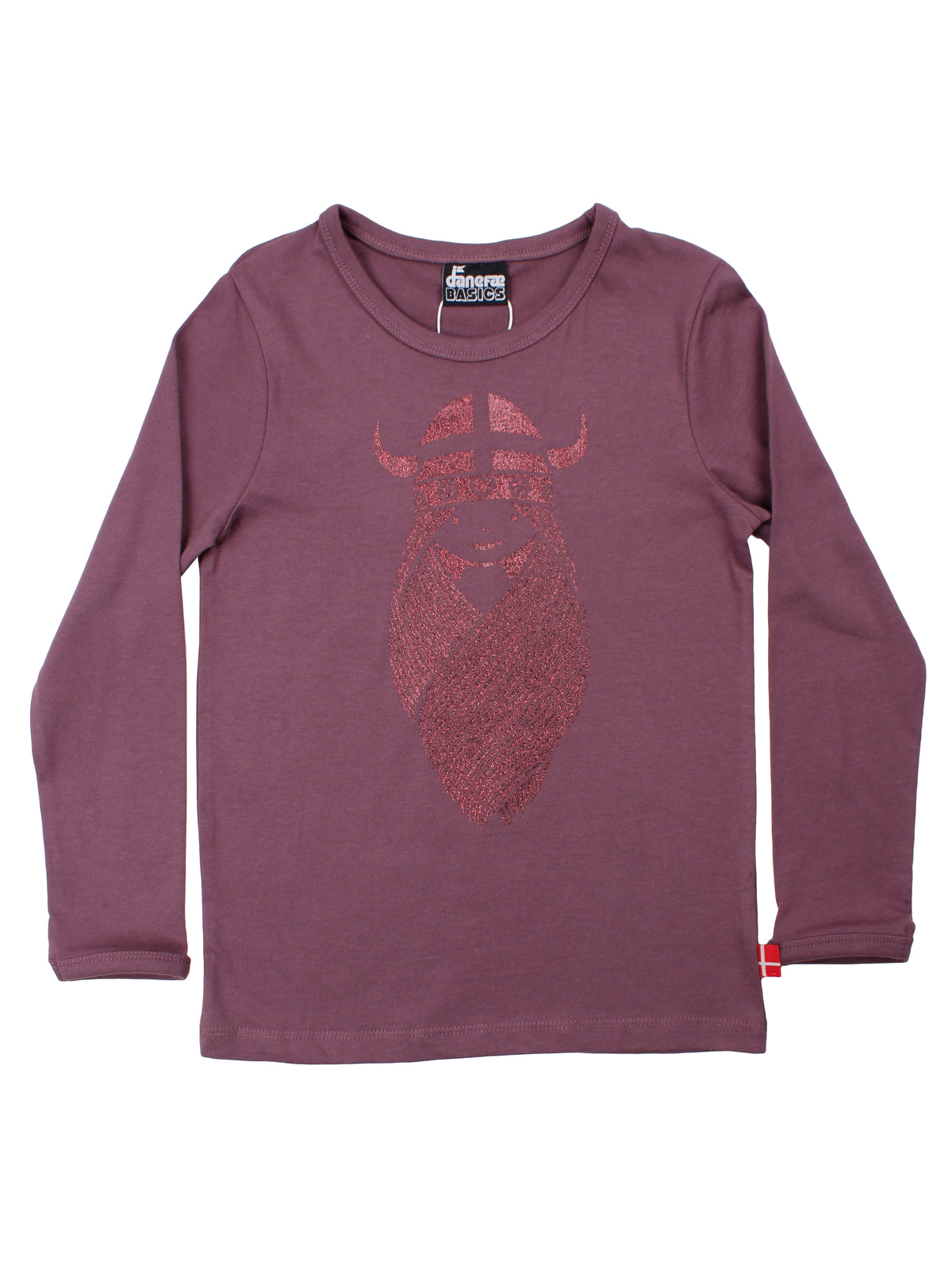 Danebasic Longsleeve Grey Plum FREJA (Glitter)
