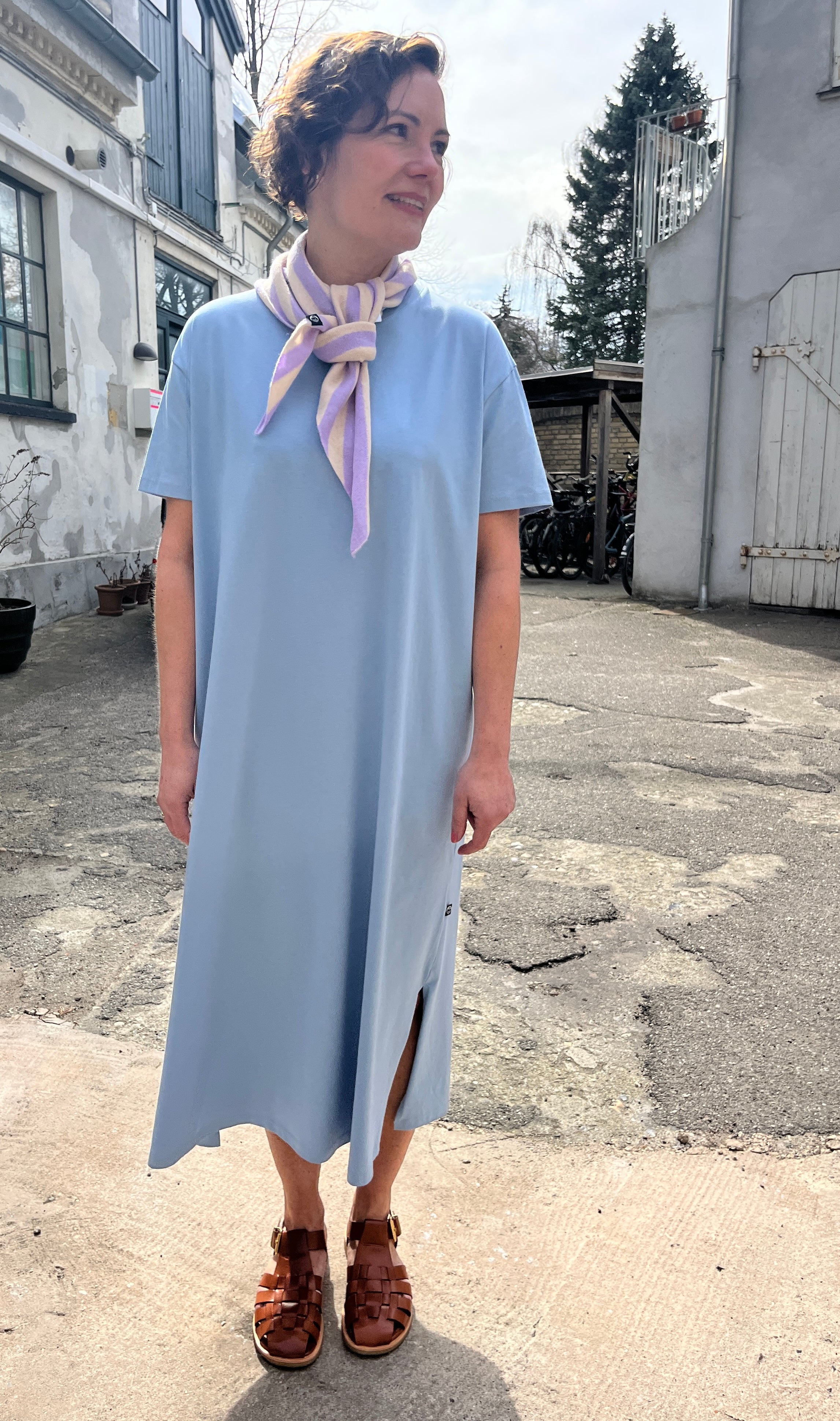 Danebasic Sweet Dress Cold Sky