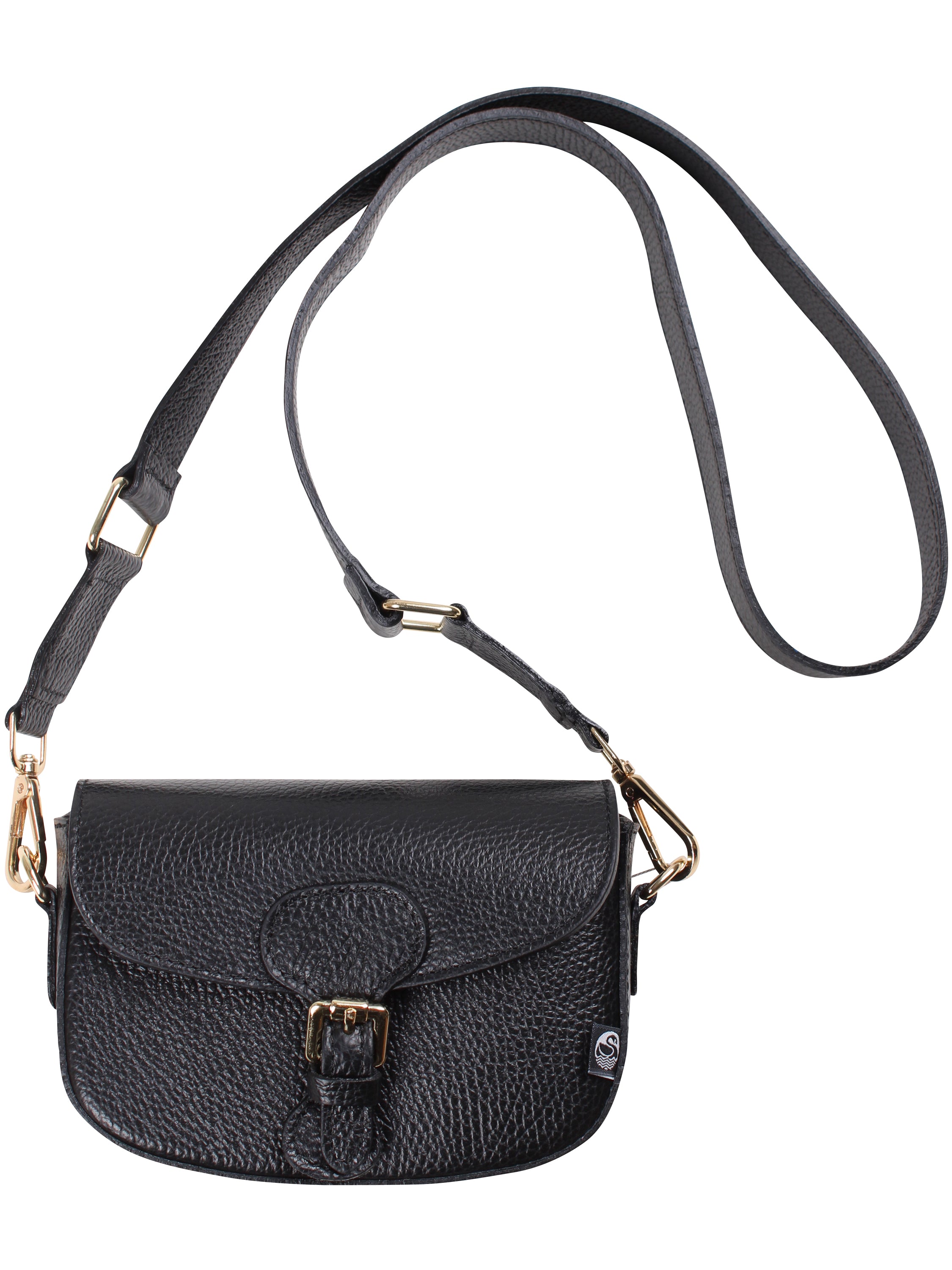 Danebernadotte Leather Shoulder Bag Black