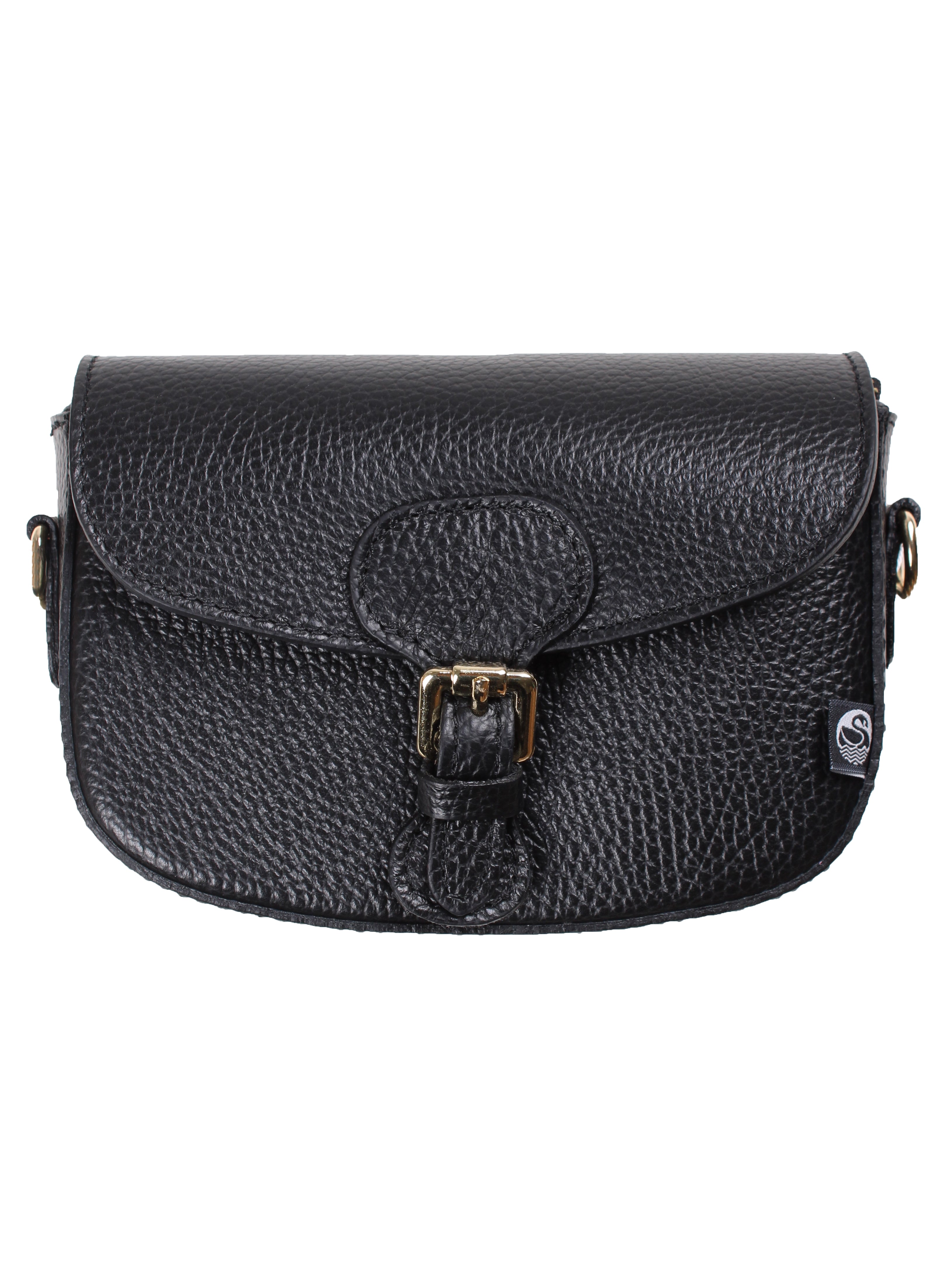 Danebernadotte Leather Shoulder Bag Black