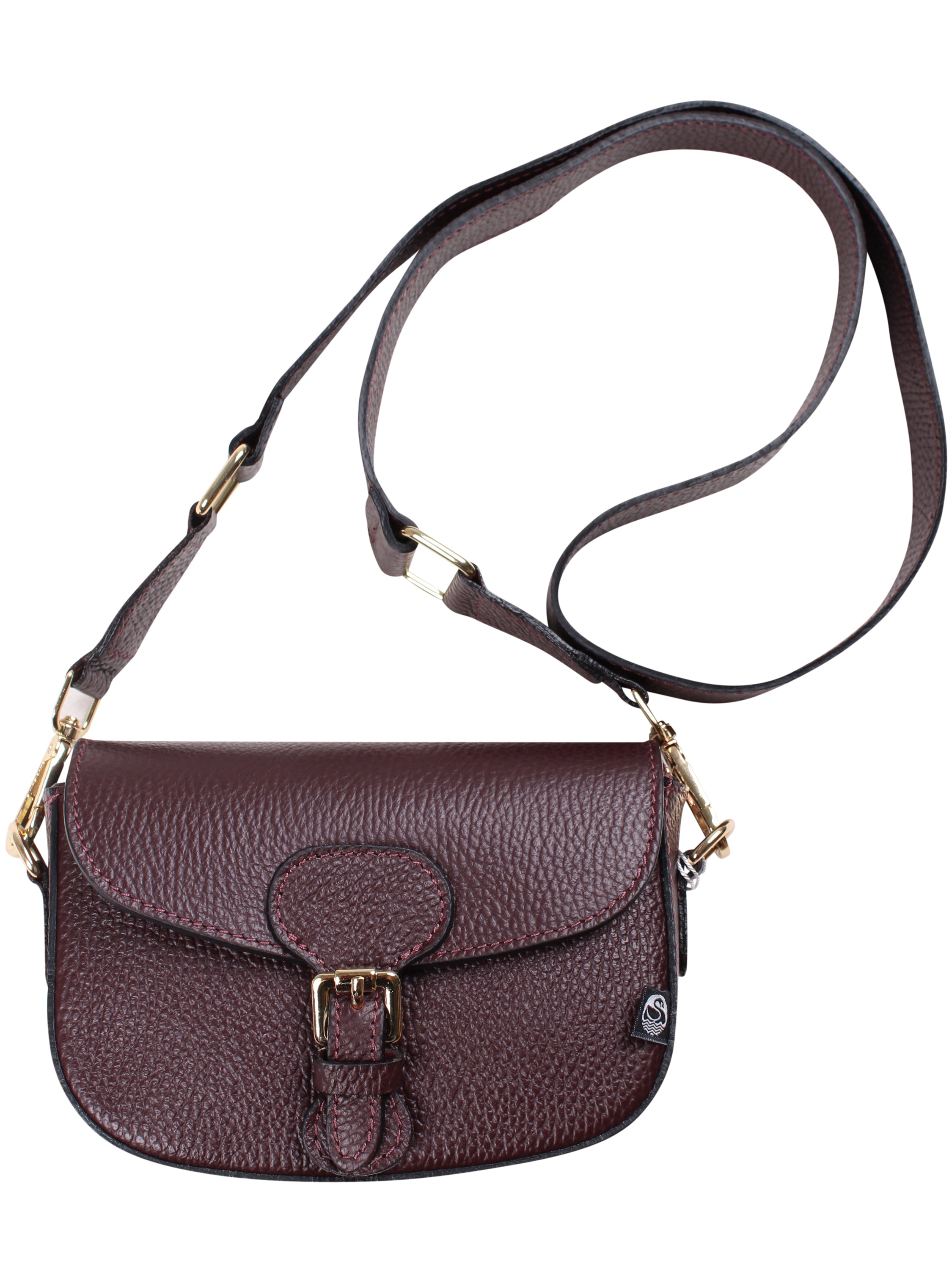 Danebernadotte Leather Shoulder Bag Red Wine