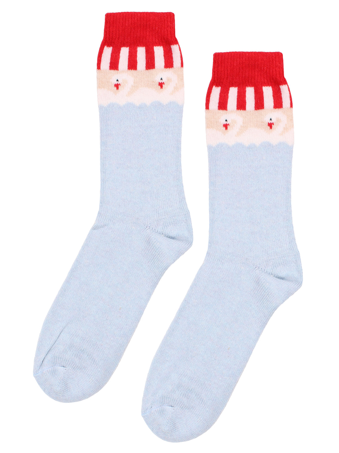 Danebrynhild Lambswool Socks Light Blue SWAN
