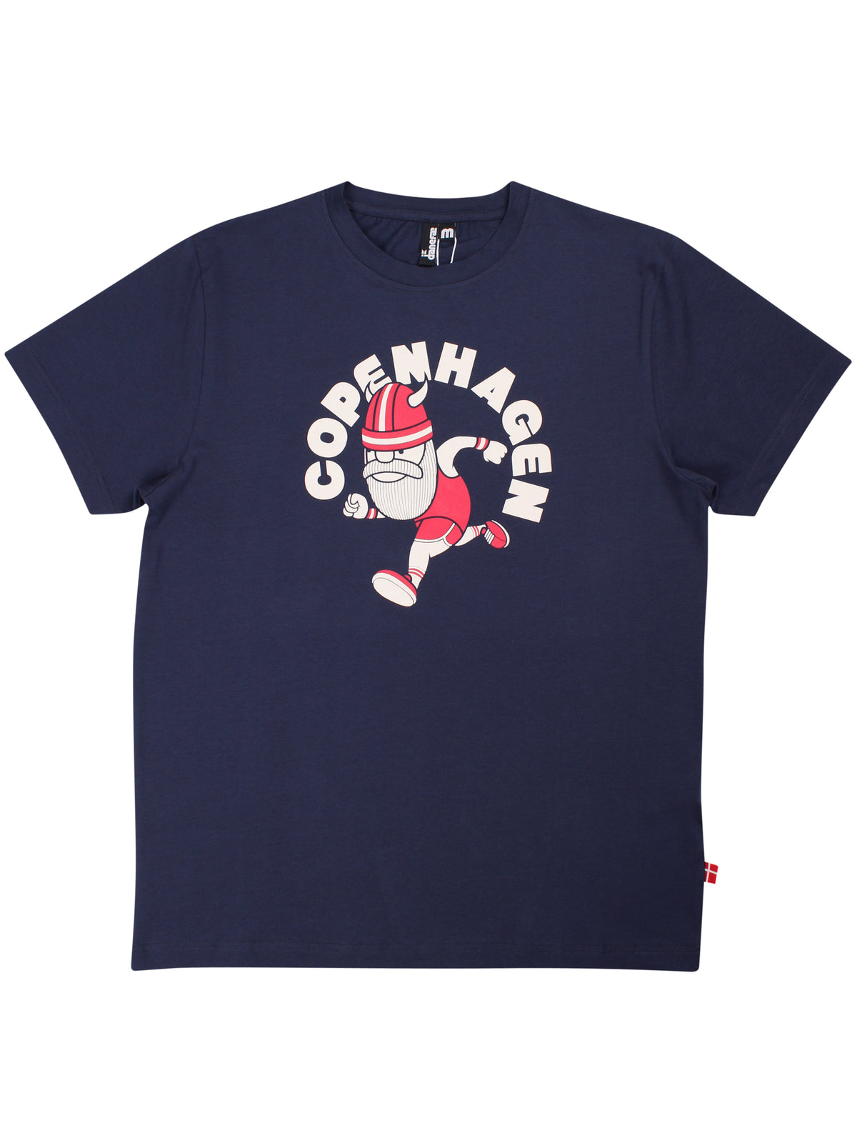 T-shirt til herre med løbende viking