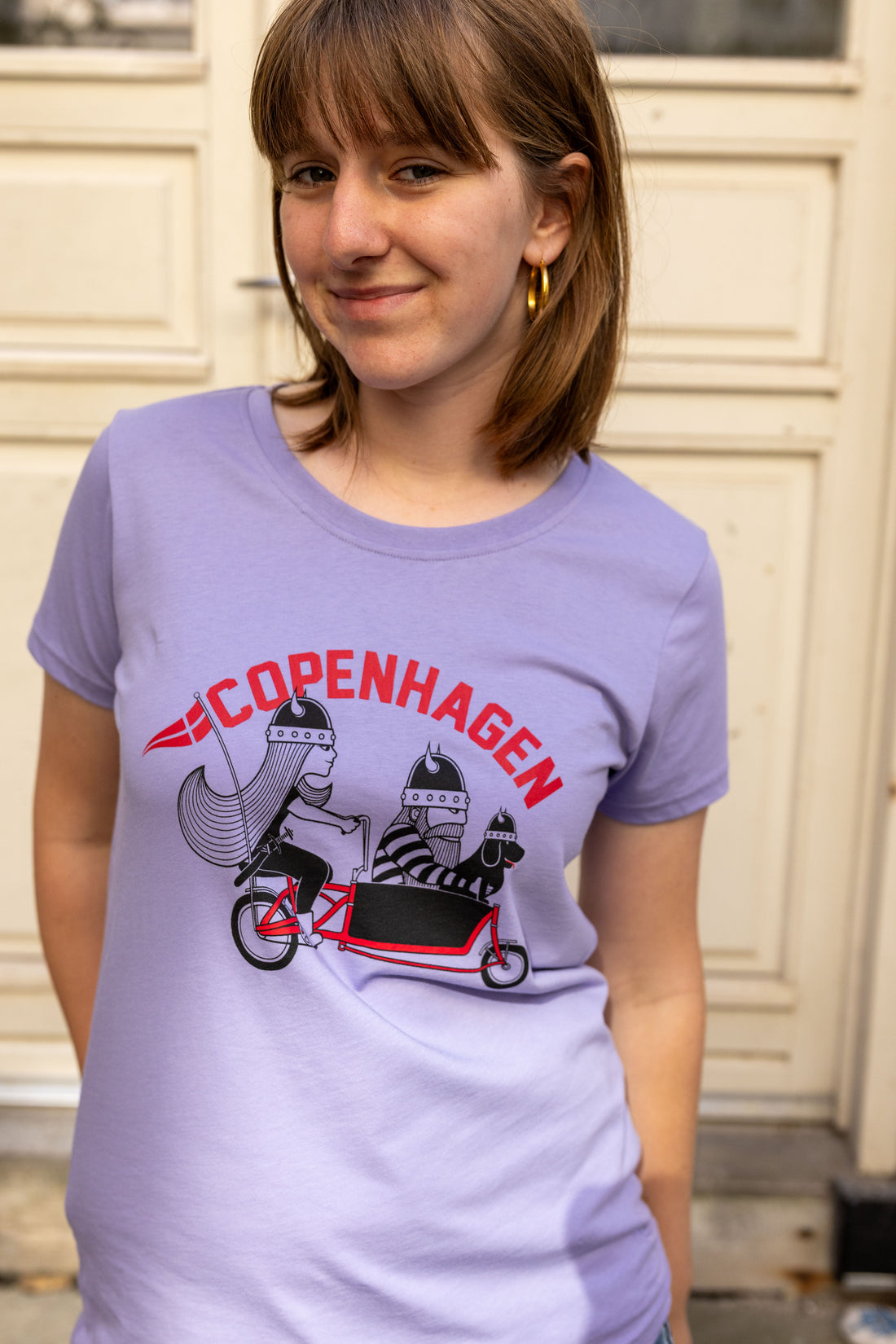 Danecopenhagen Ladies Tee Lila CPH FAMILY CRUISER