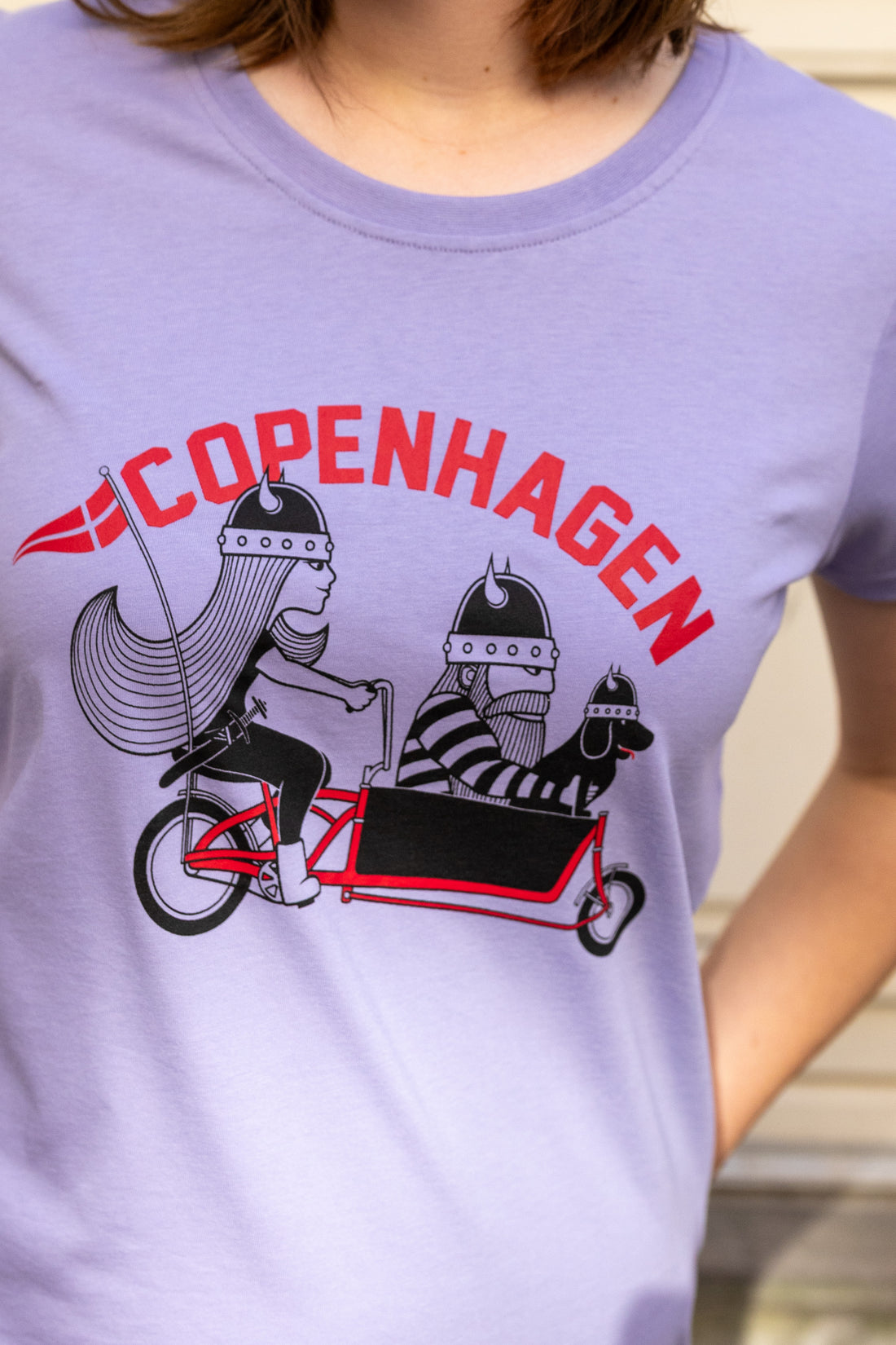 Danecopenhagen Ladies Tee Lila CPH FAMILY CRUISER