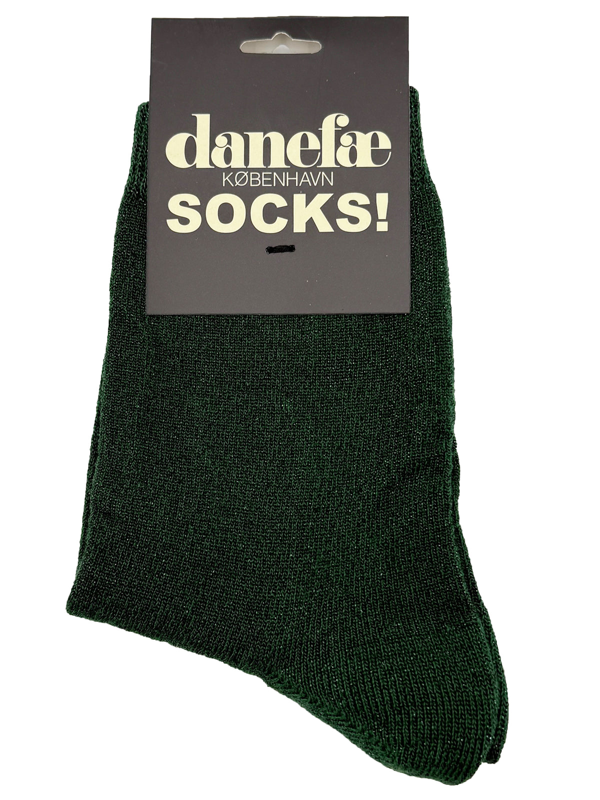 Danedisko Glitter Socks Dark Green Glitter