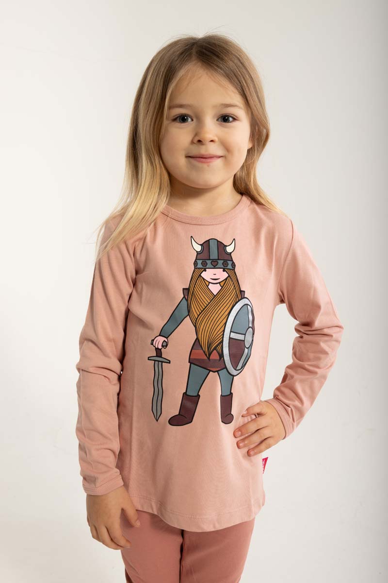 Bluse til børn med viking