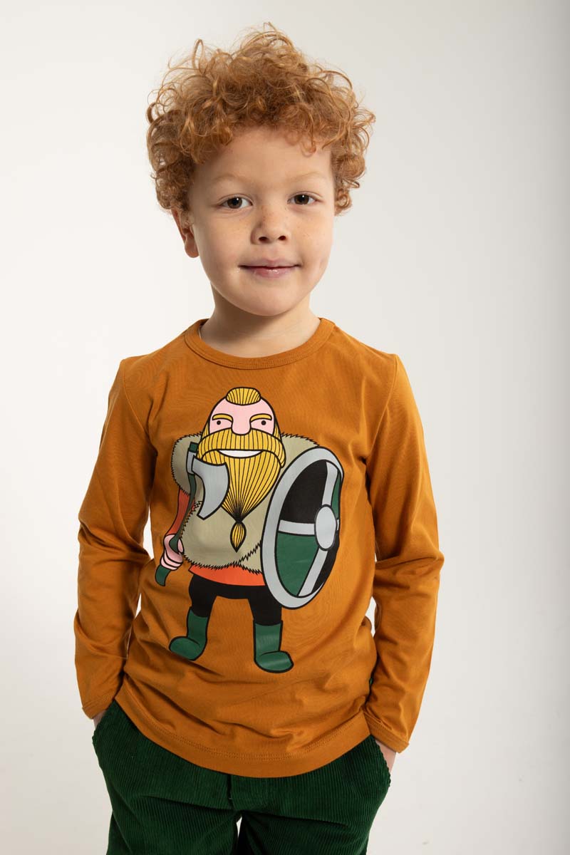 Bluse til børn med viking
