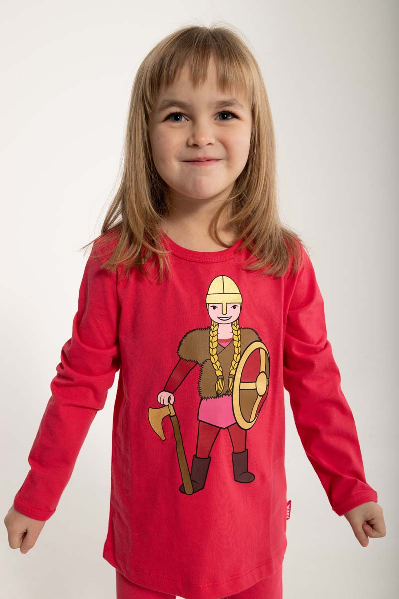 Bluse til børn med viking