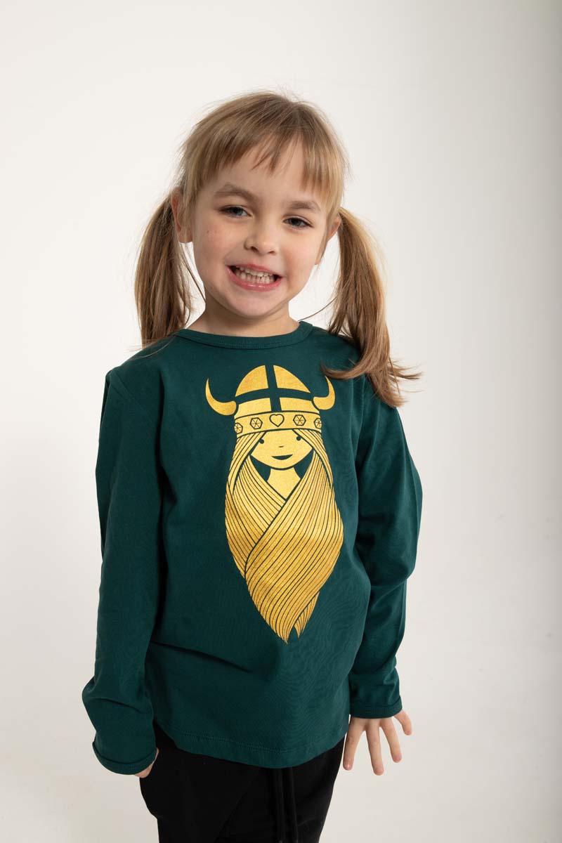 Bluse til børn med viking