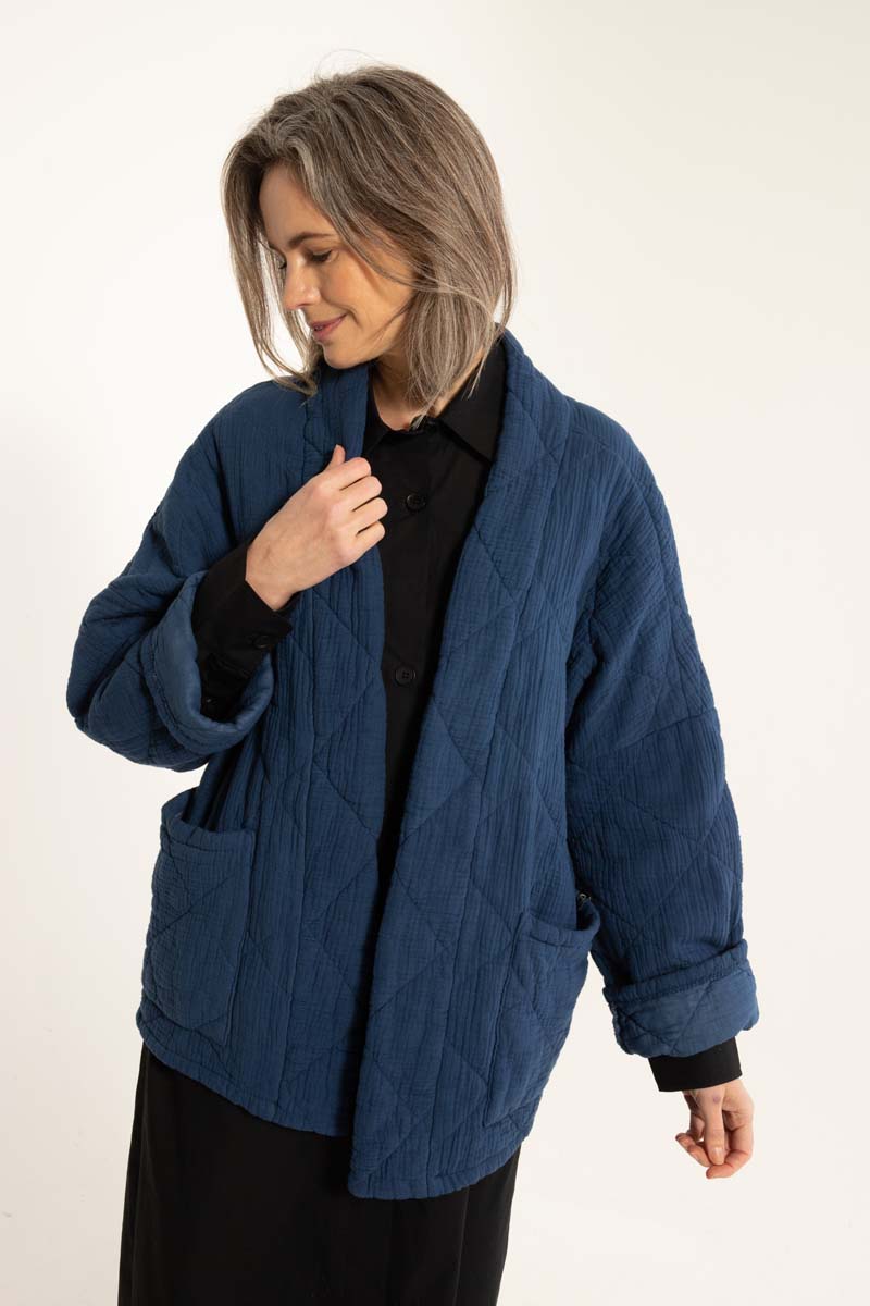 Danekatrin Quilt Jacket Deep Blue