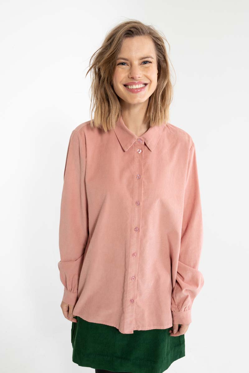 Danerosemary Cord Shirt Antique Rose