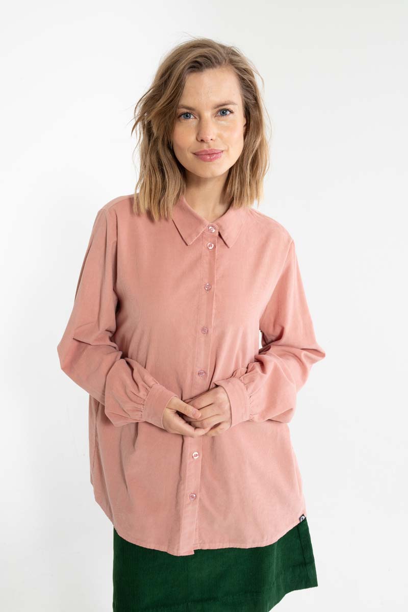 Danerosemary Cord Shirt Antique Rose