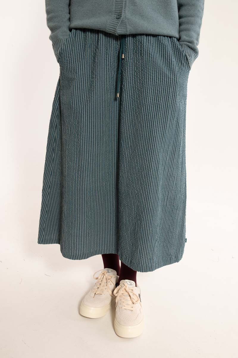 Danespresso Searsucker Skirt Dark Slate/Blue Grey