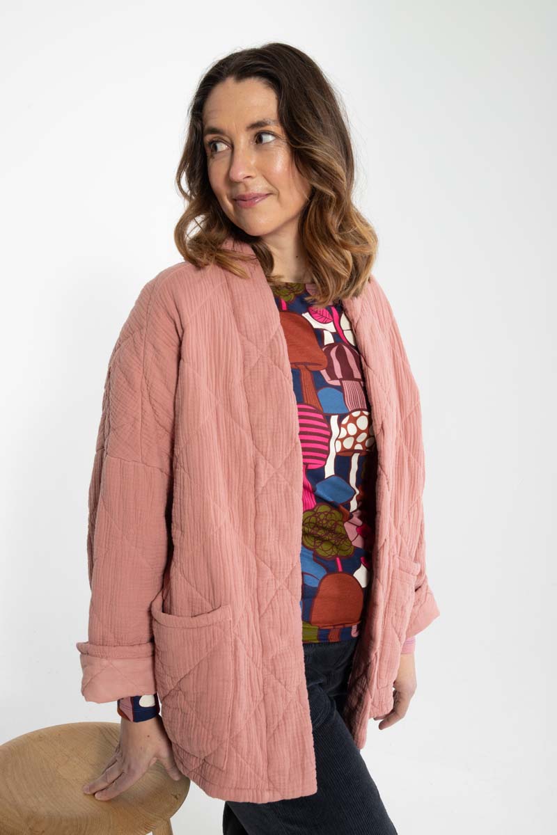 Danekatrin Quilt Jacket Antique Rose