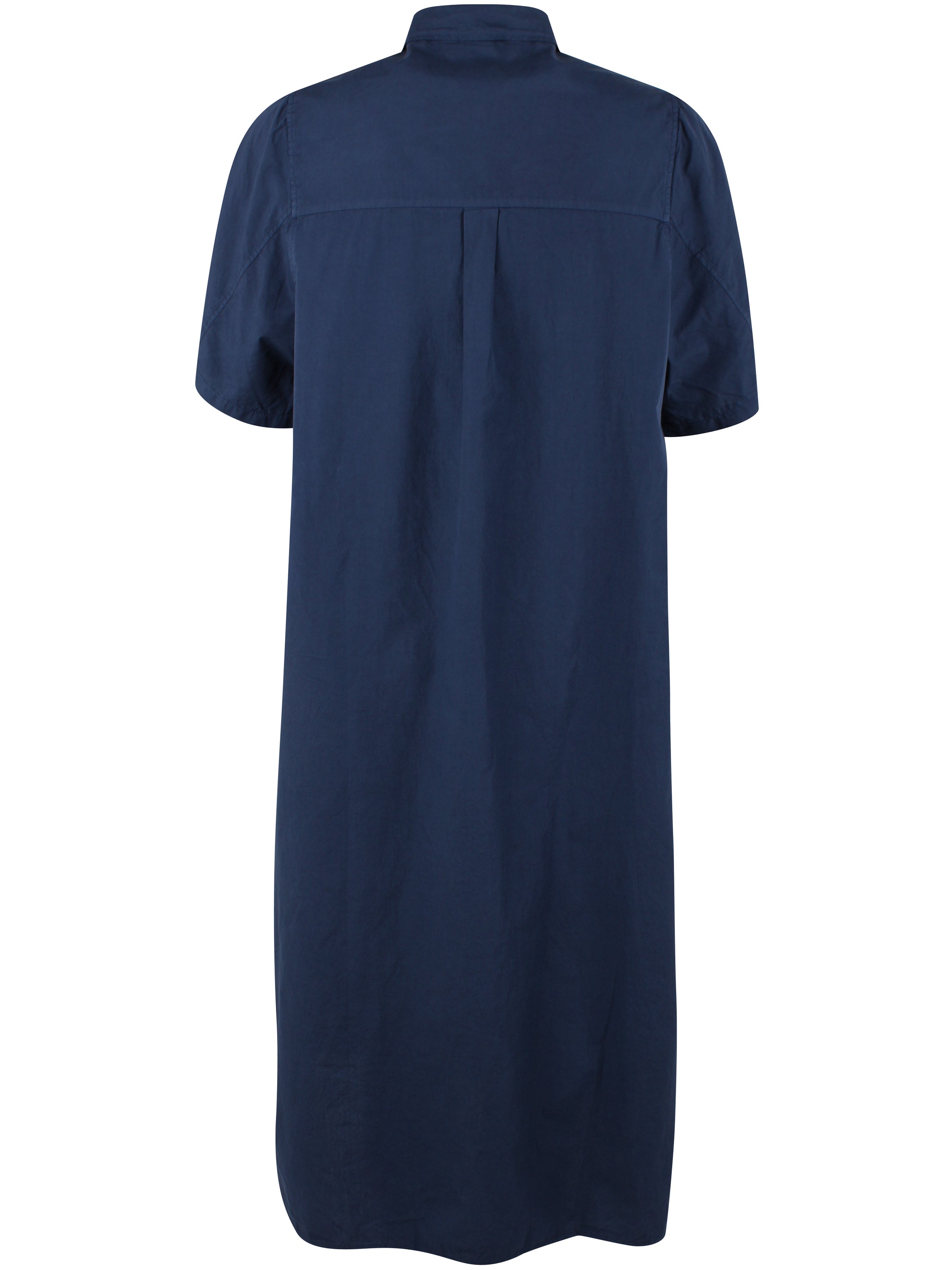 Danefolk Smooth Poplin SS Dress Dark Blue