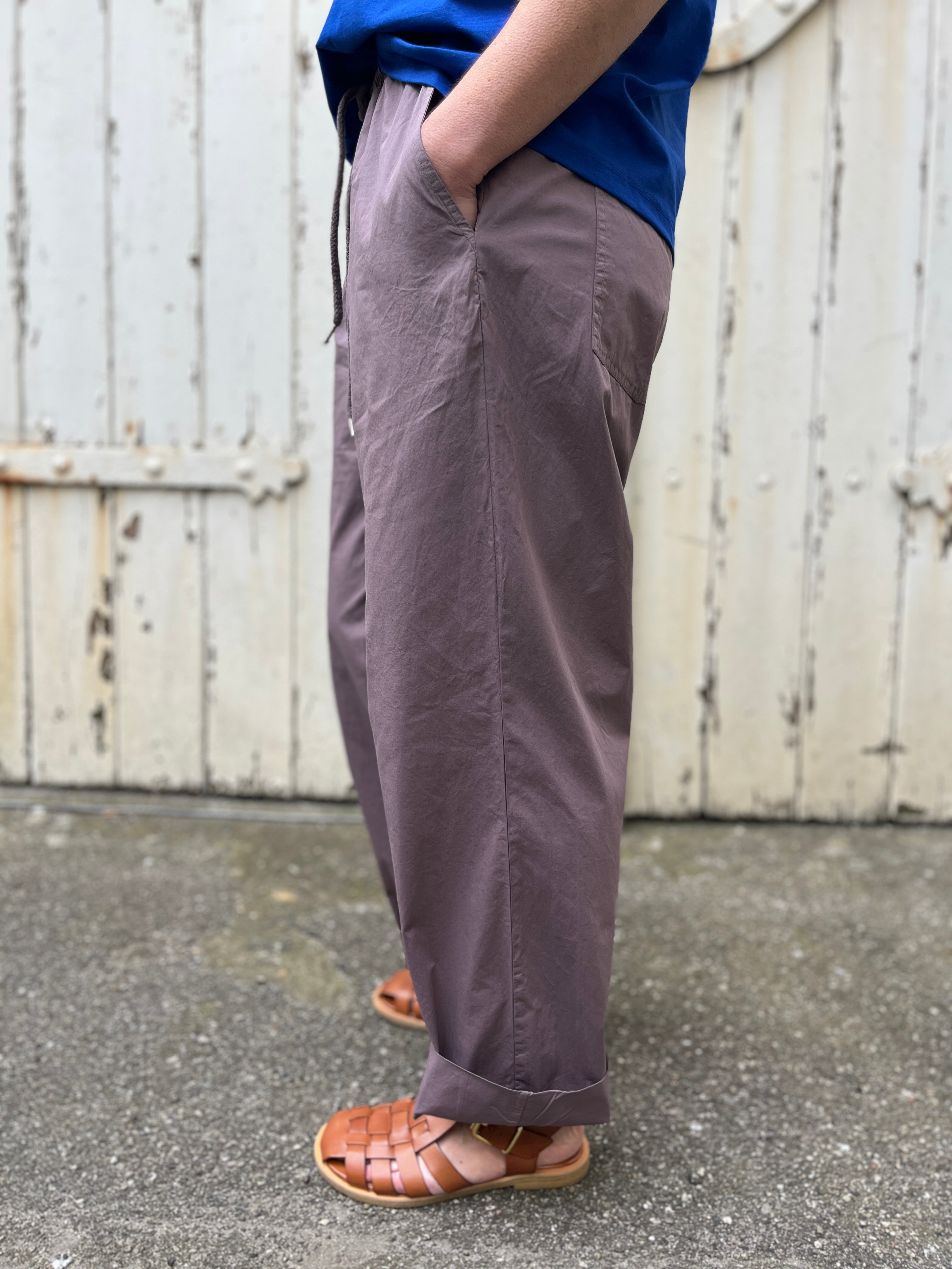 Danefunt Smooth Poplin Pants Mauve