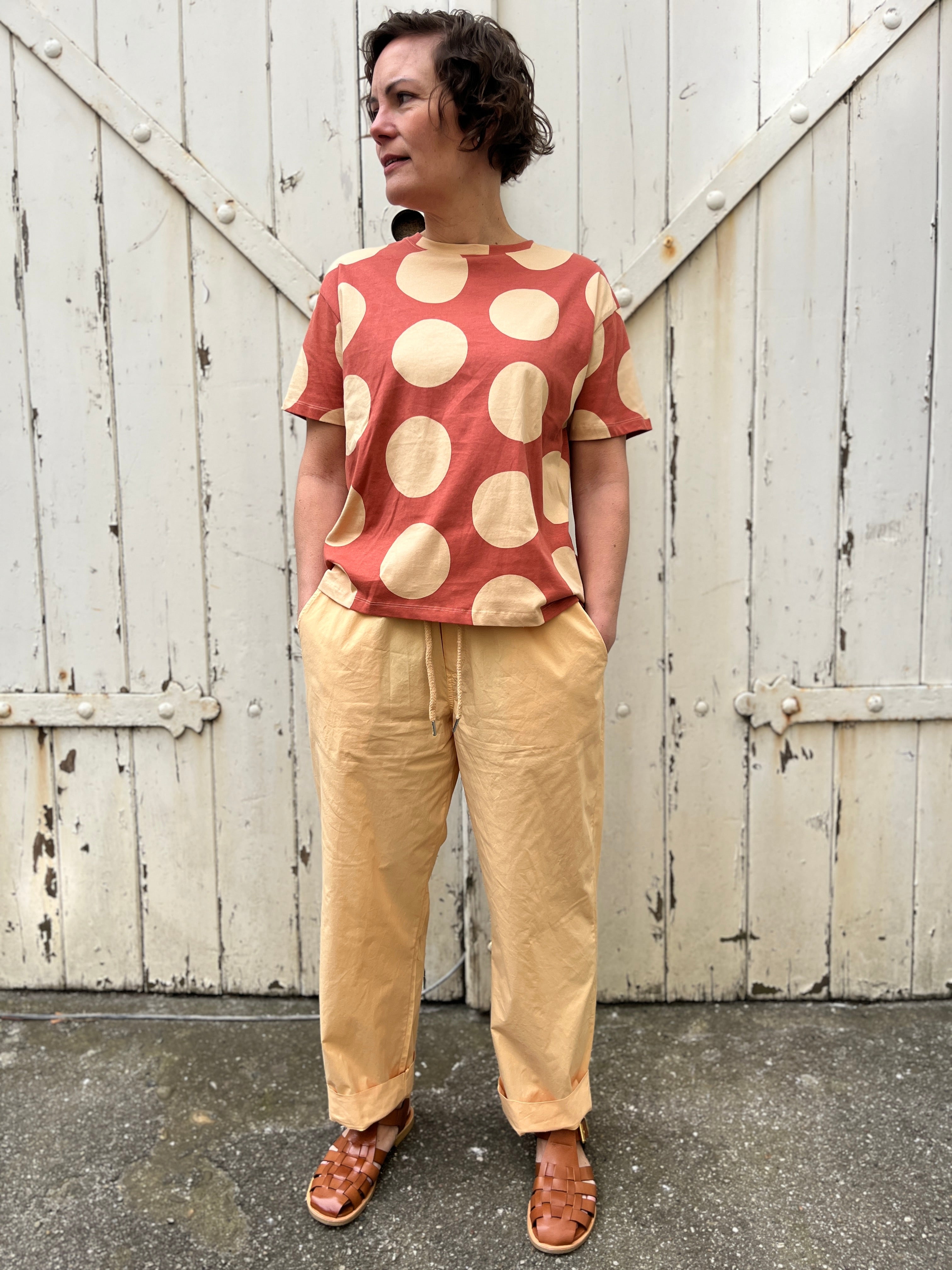 Danefunt Smooth Poplin Pants Nougat