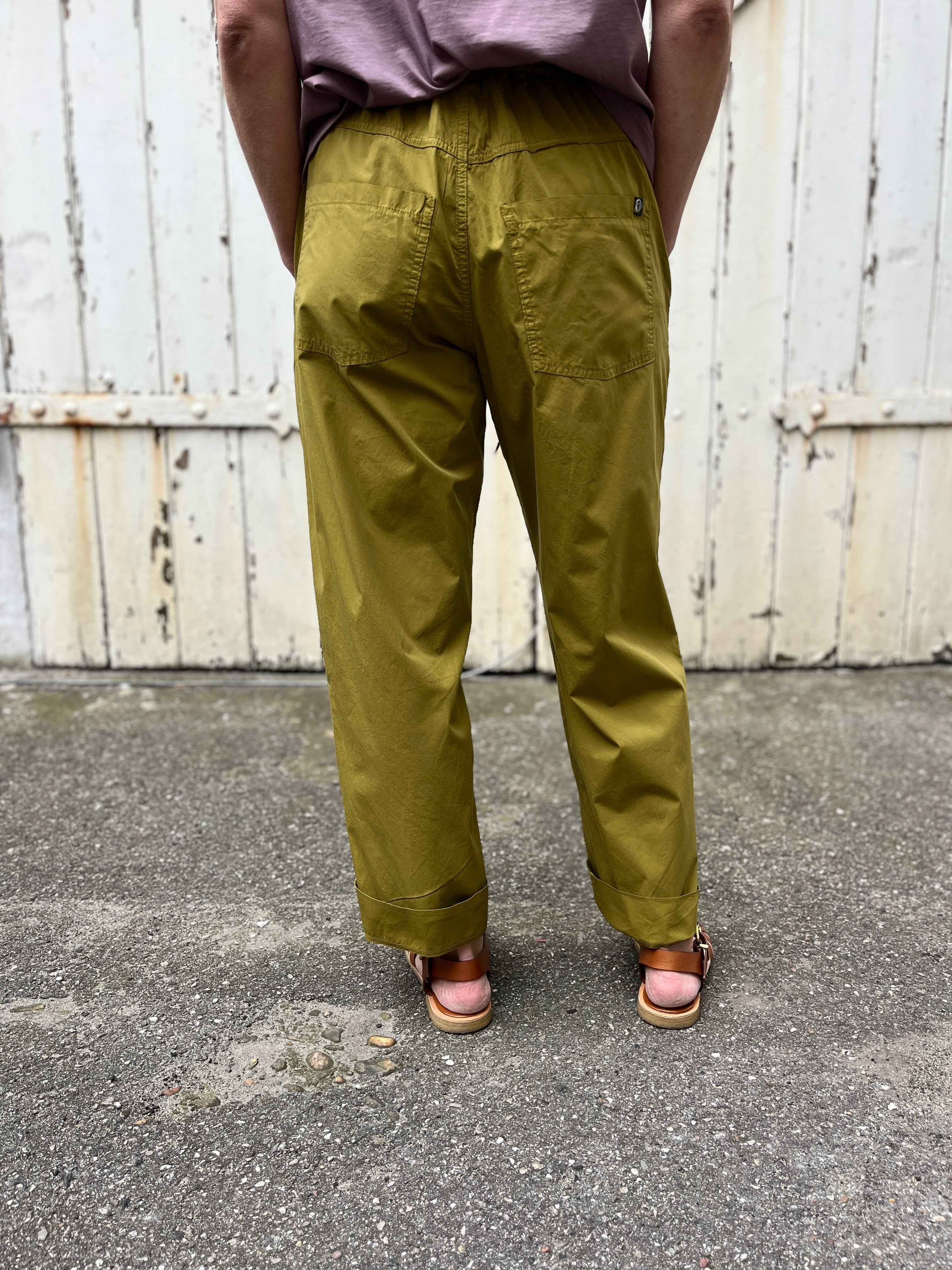 Danefunt Smooth Poplin Pants Olive
