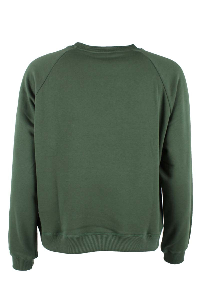 Mørkegrøn sweatshirt til kvinder