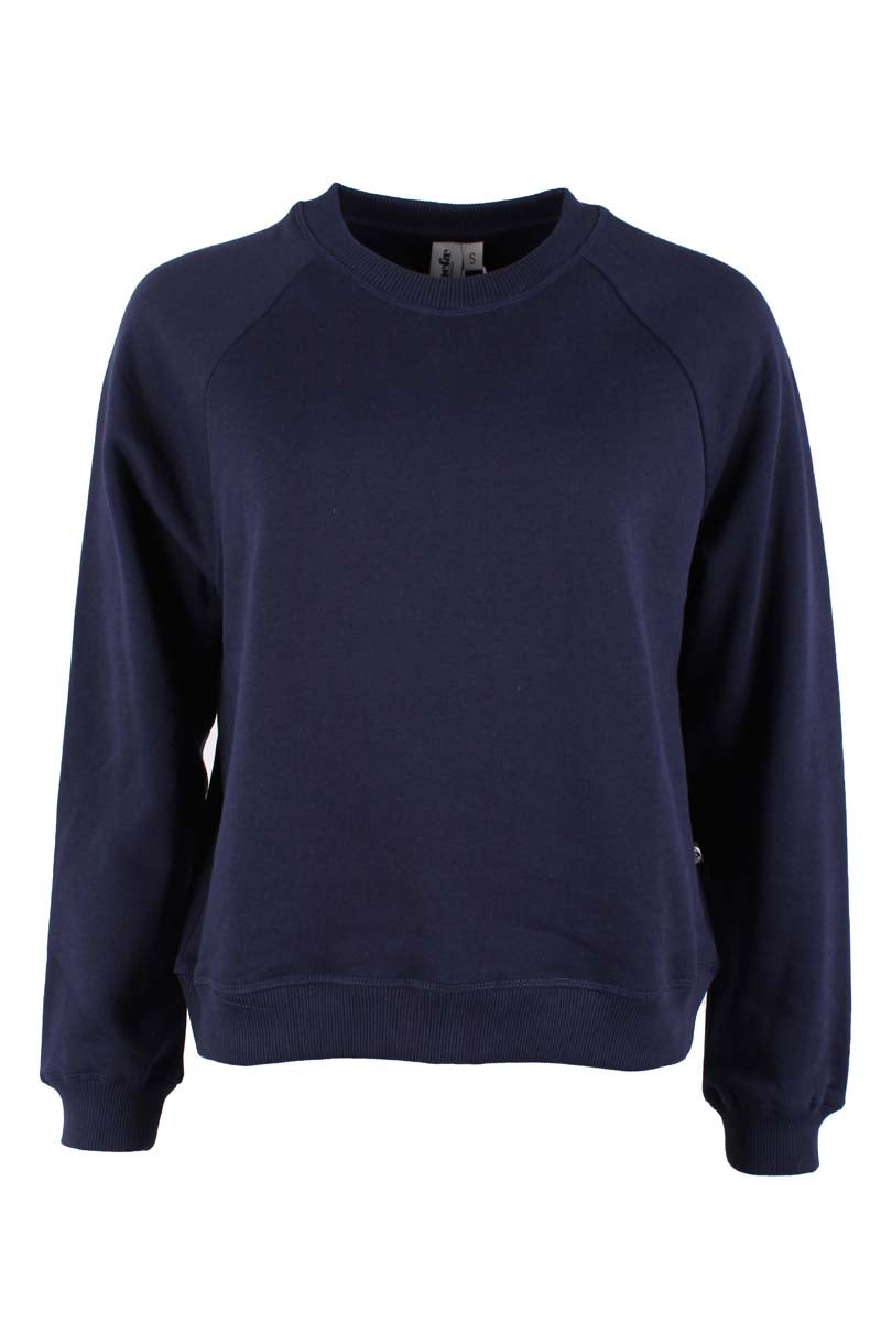 Navyblå sweatshirt til kvinder
