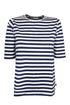 Stribet T-shirt til dame