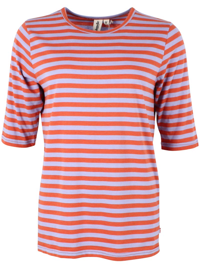 stribet t-shirt til dame