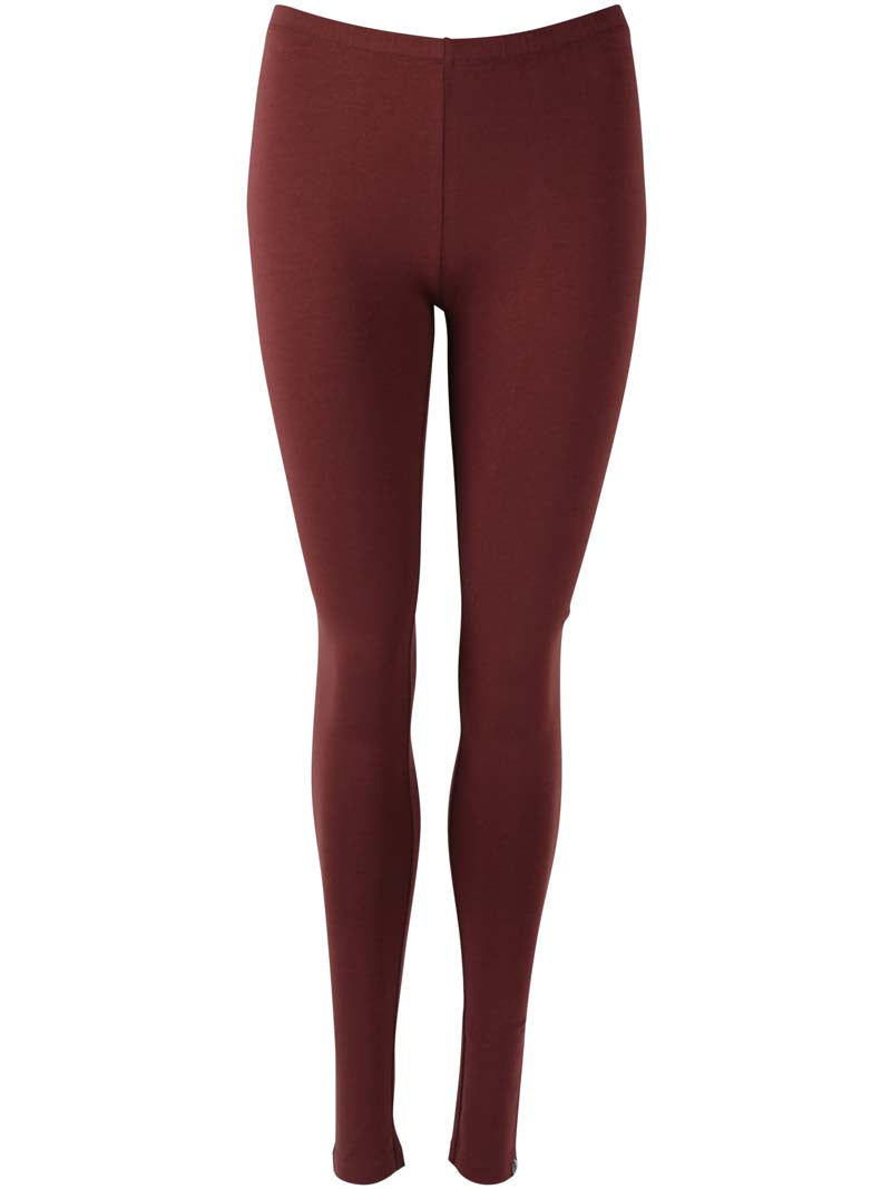 Bordeauxrøde leggings til kvinder