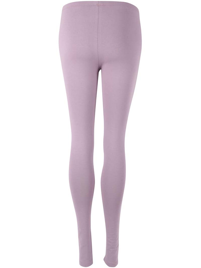 Leggings i støvet rosa med violette undertoner til kvinder