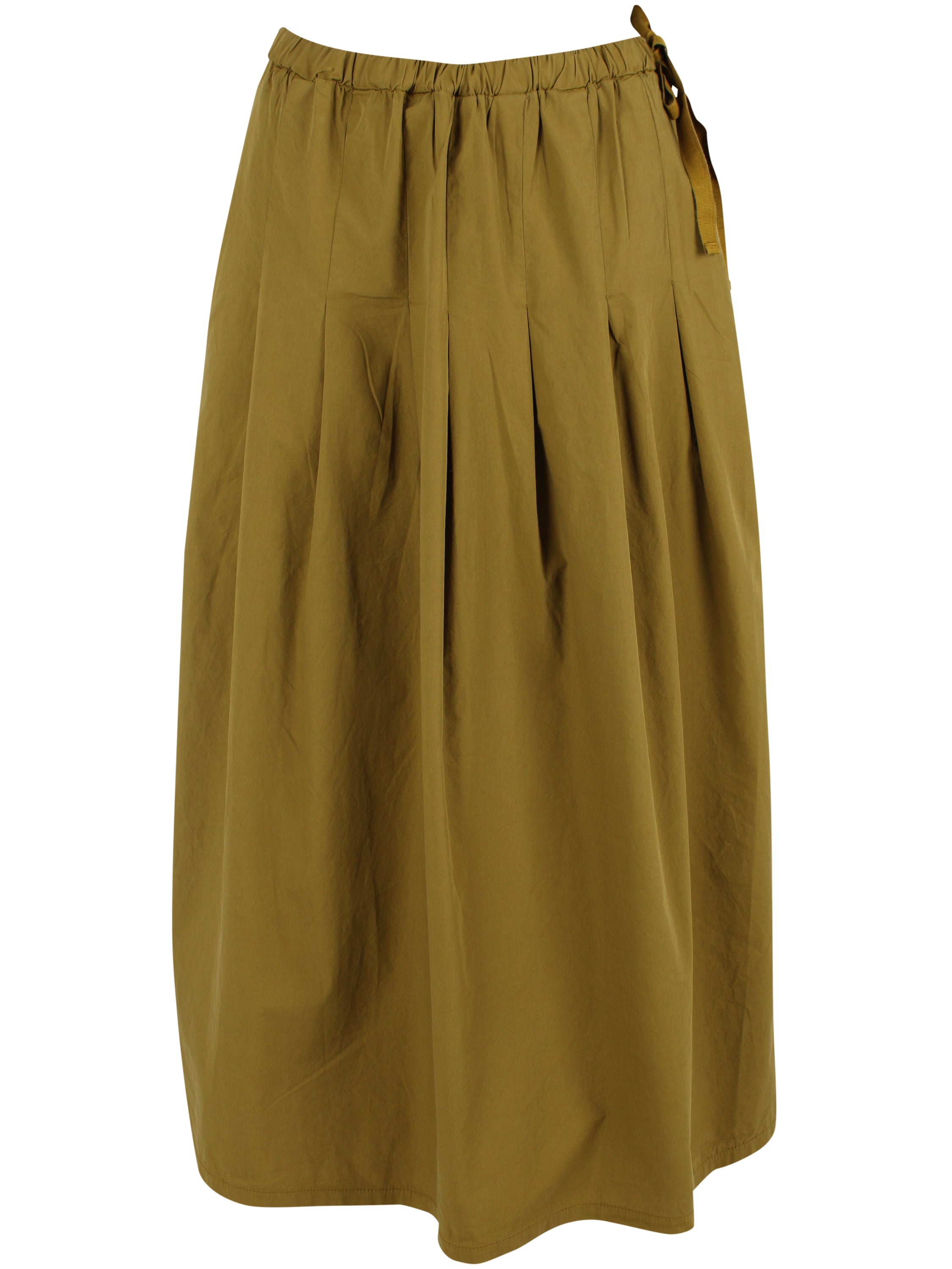 Daneminna Smooth Poplin Skirt Olive