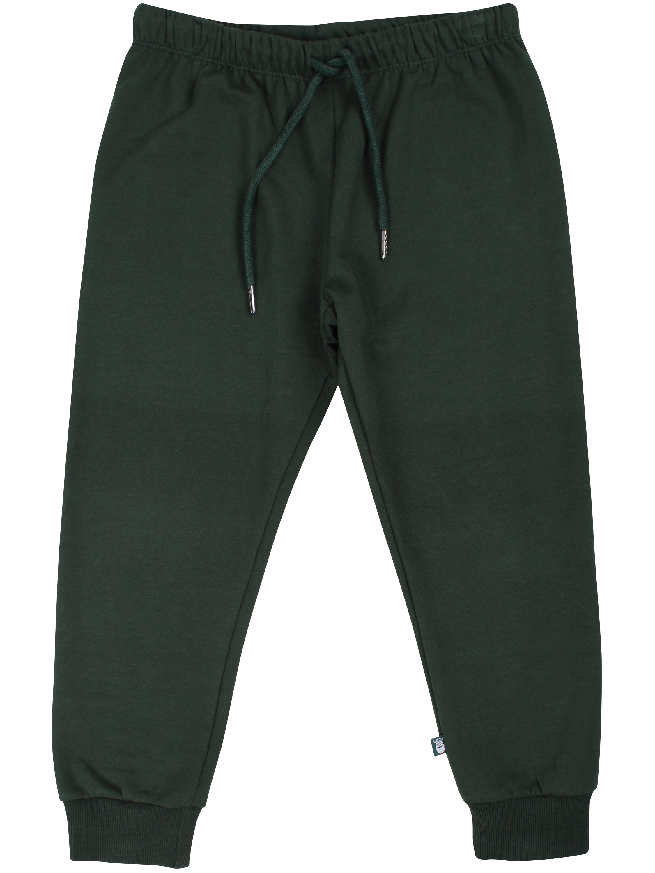 Lækre mørkegrønne sweatpants i bomuld til børn