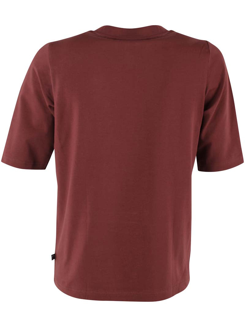 Bordeauxrød t-shirt til kvinder