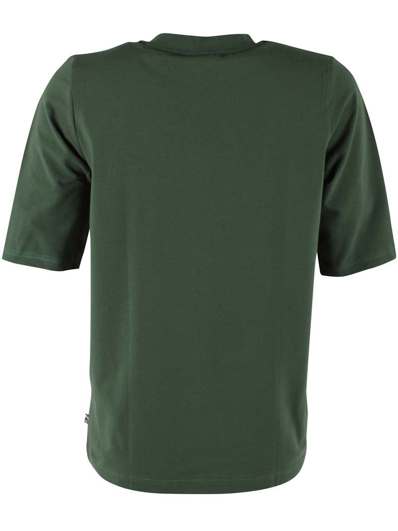 Fin mørkegrøn t-shirt til kvinder