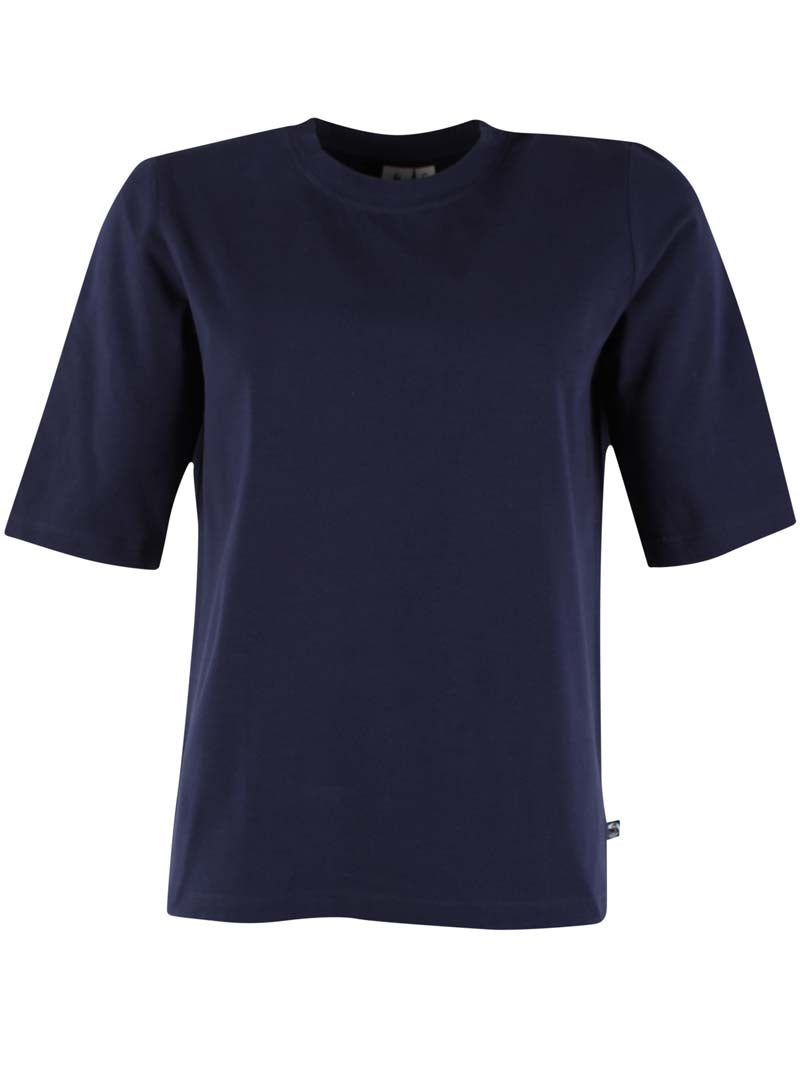 Navyblå t-shirt til kvinder