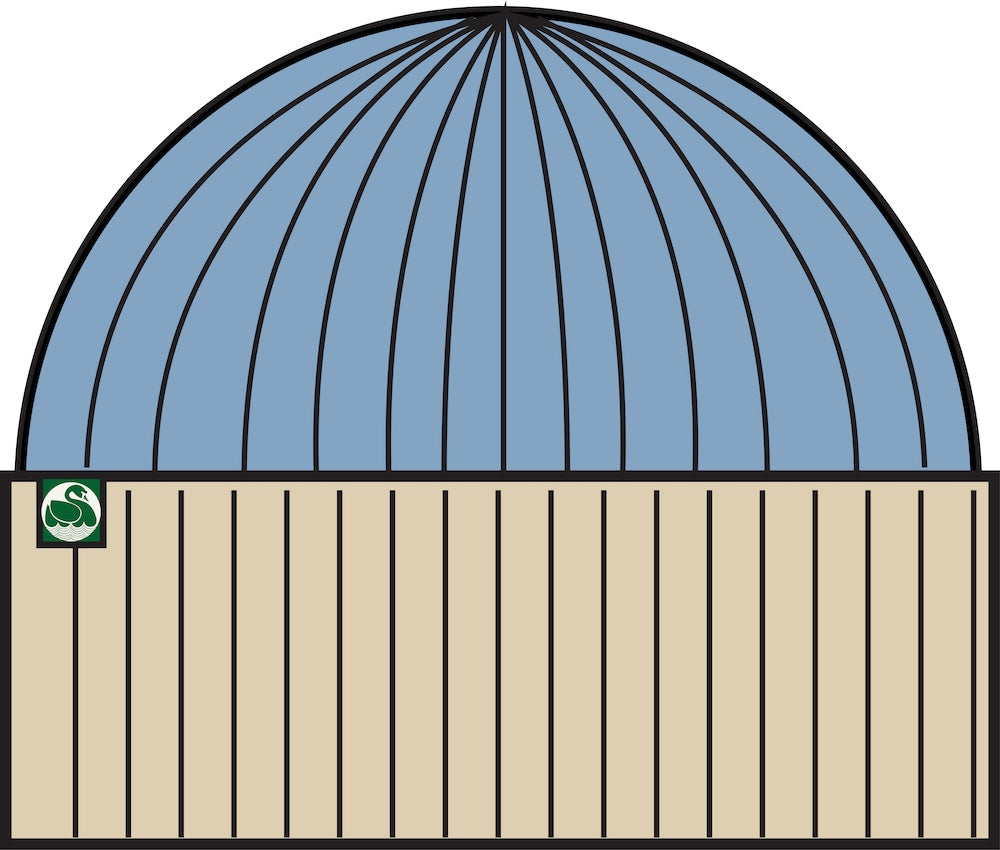 Fin lyseblå og beige hue i 100% merinould