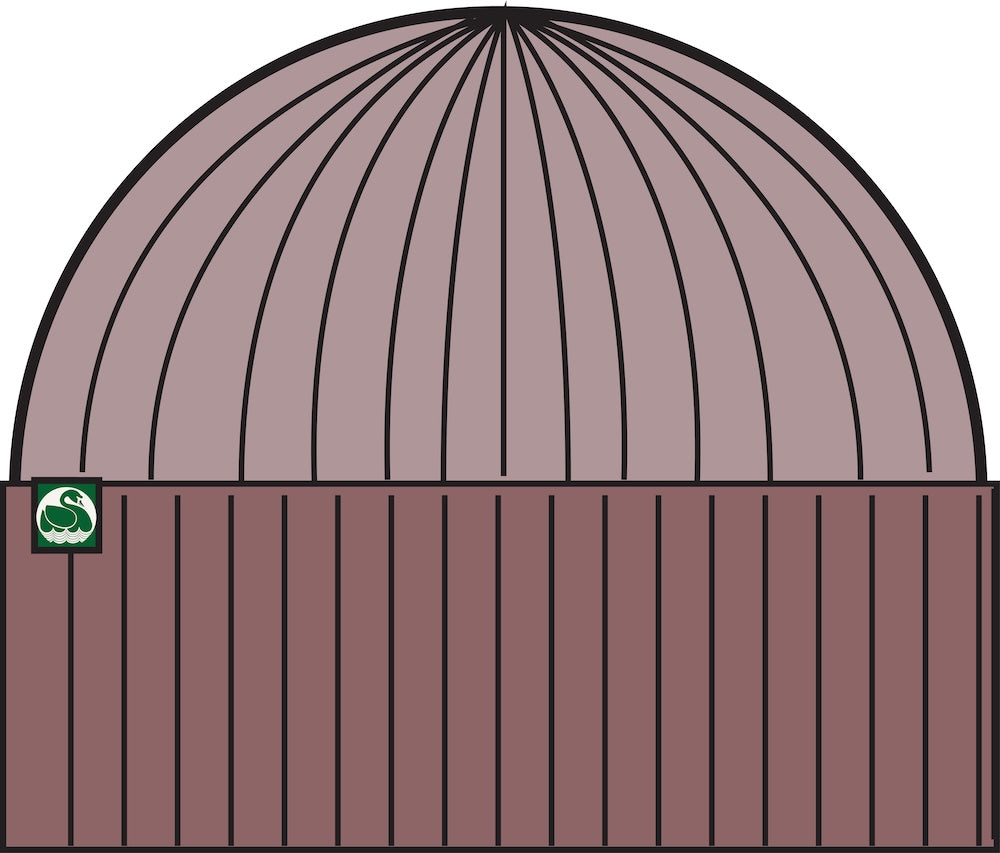 Fin pudderlyserød og rosabeige hue i 100% merinould