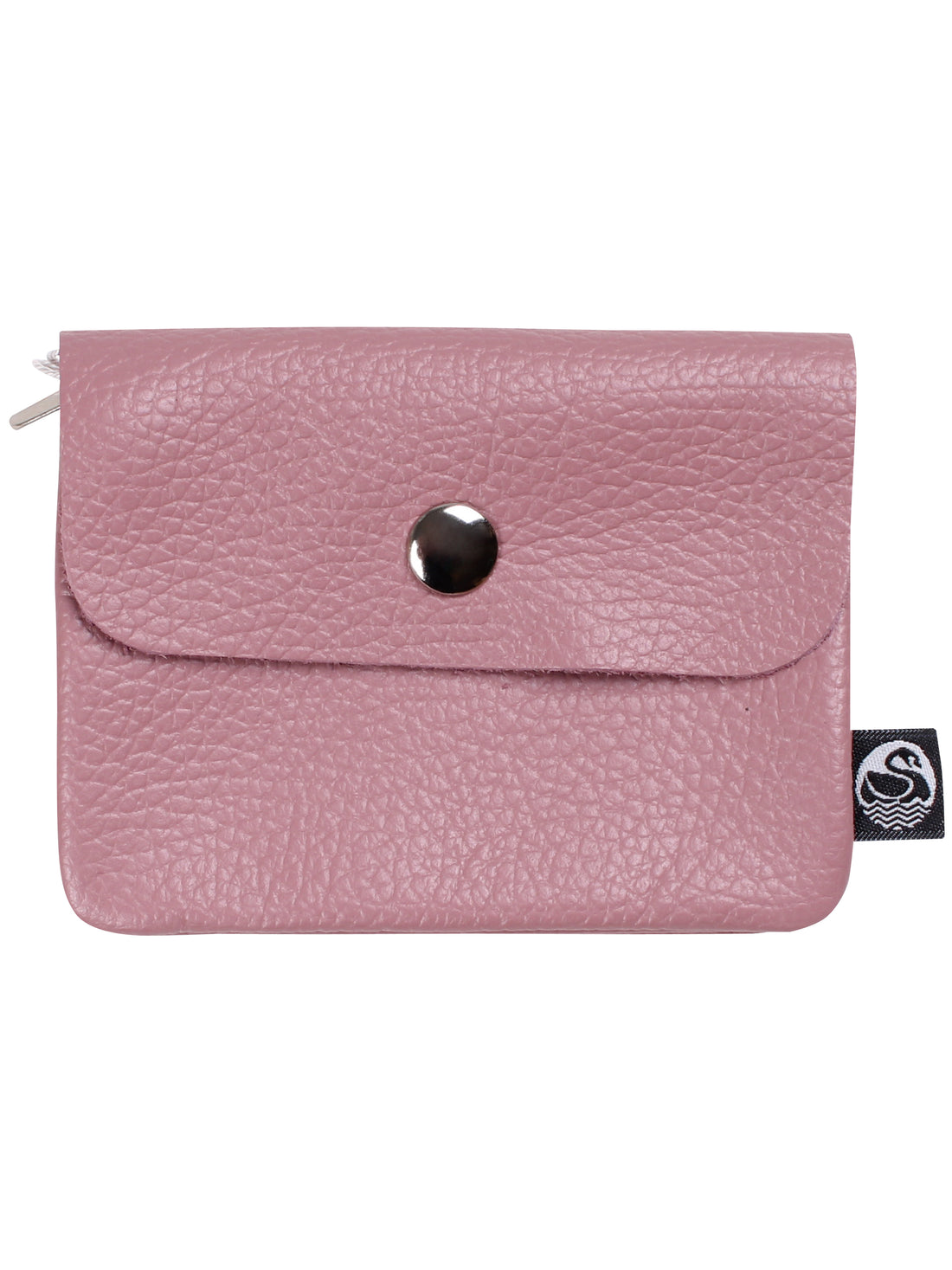 Støvet lilla læder pung lavet af ægte italiensk læder.