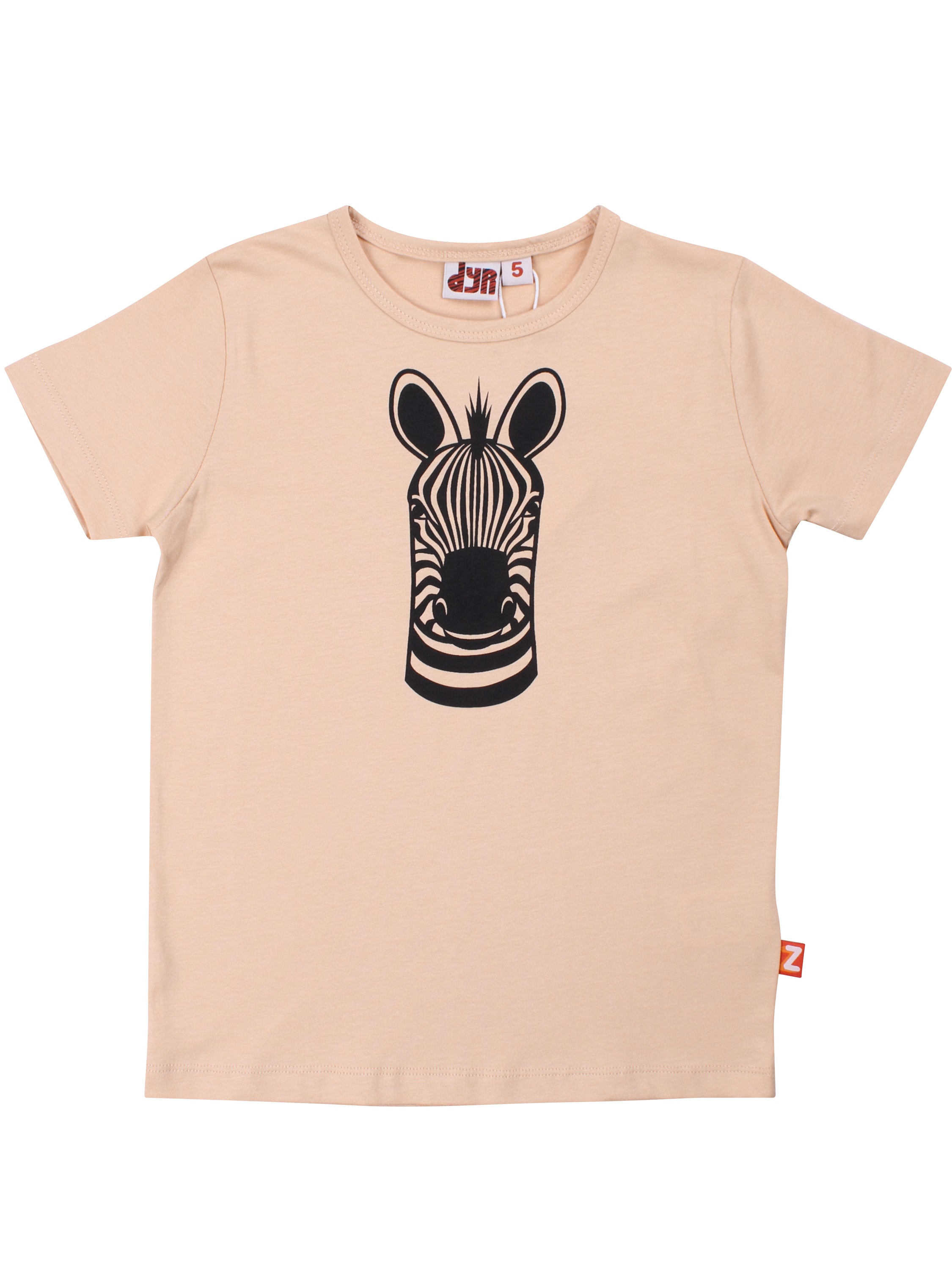 Dyrhide SS T Nougat ZEBRA
