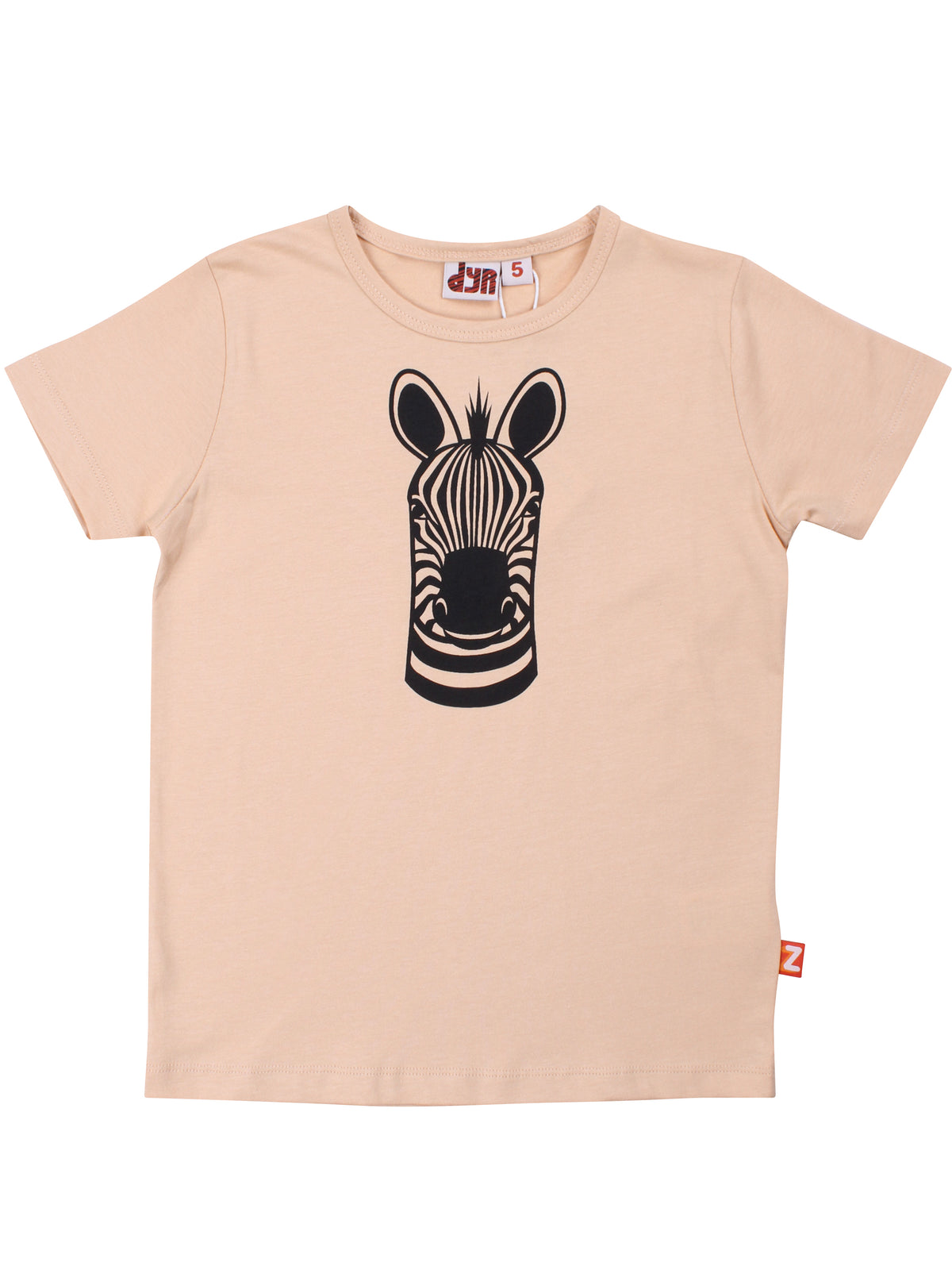 Dyrhide SS T Nougat ZEBRA