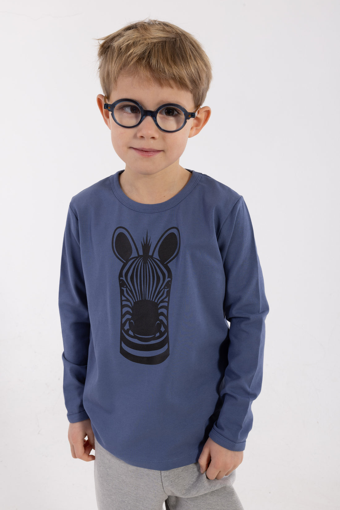 Lækker langærmet bluse med print af zebra til børn fra Dyr Cph