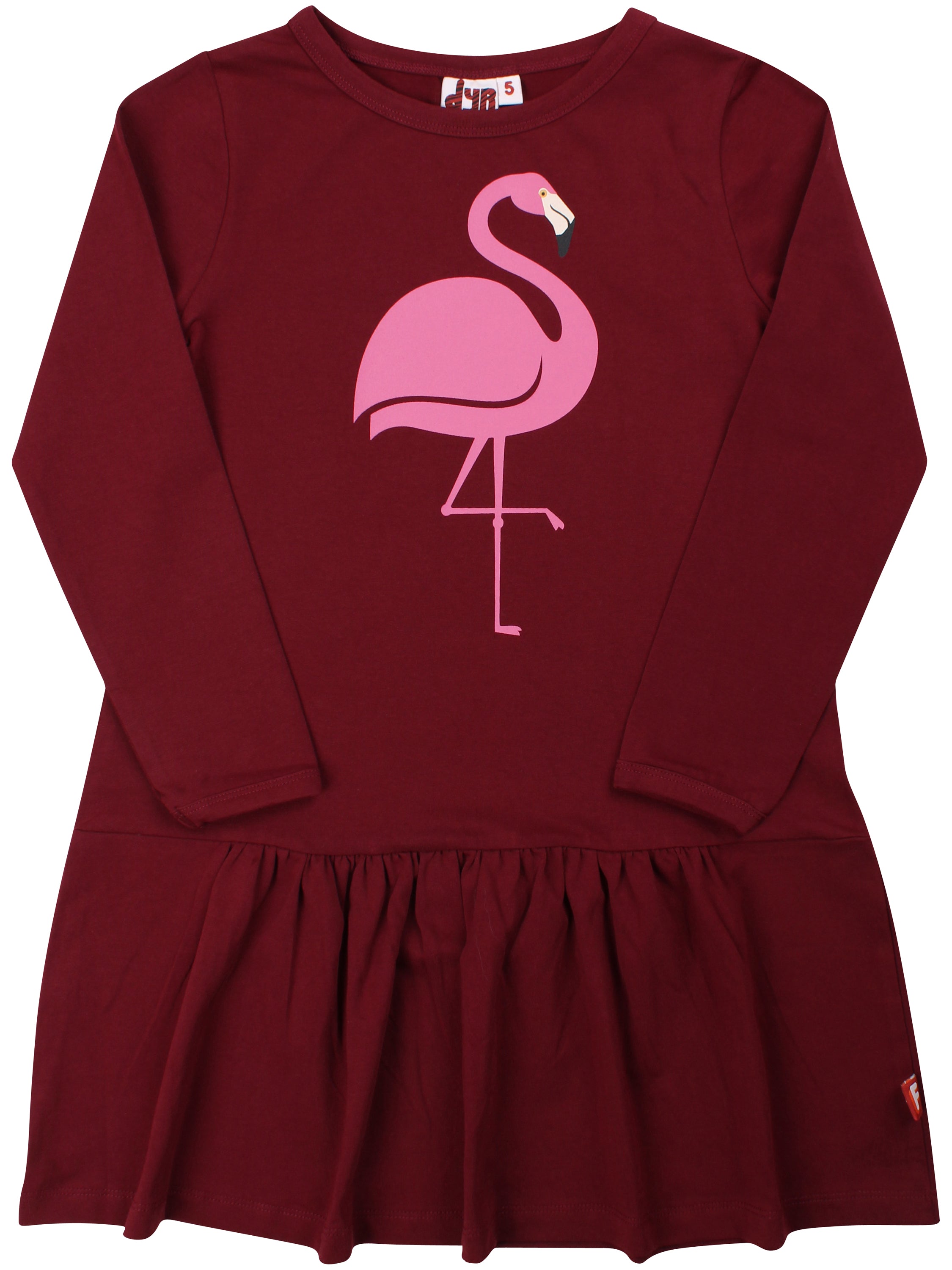 Sød kjole til børn med print af flamingo fra Dyr Cph
