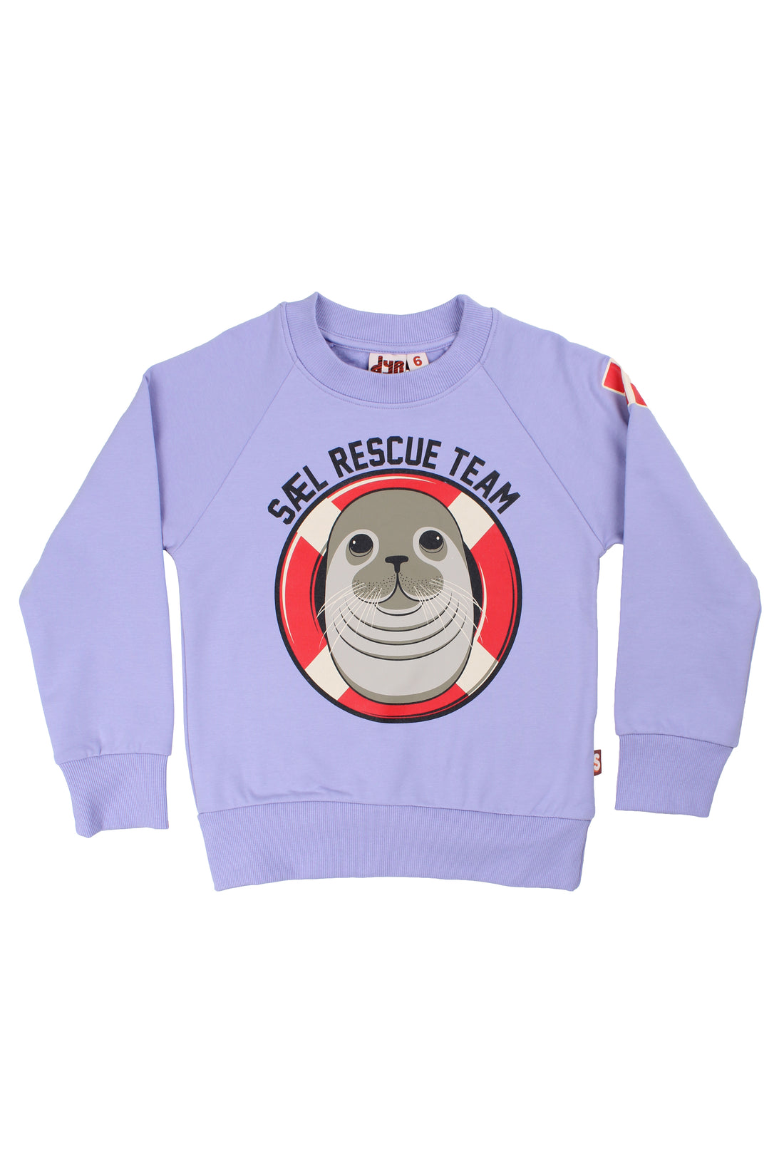 Skøn sweatshirt til børn med print af sæl