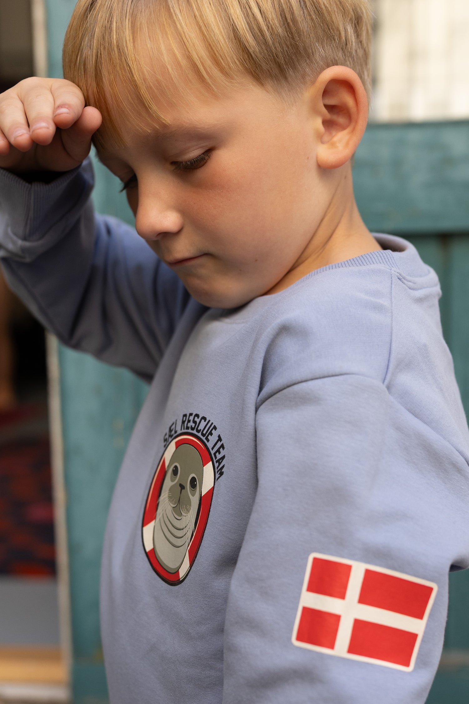 Lækker sweatshirt til børn med print af sæl
