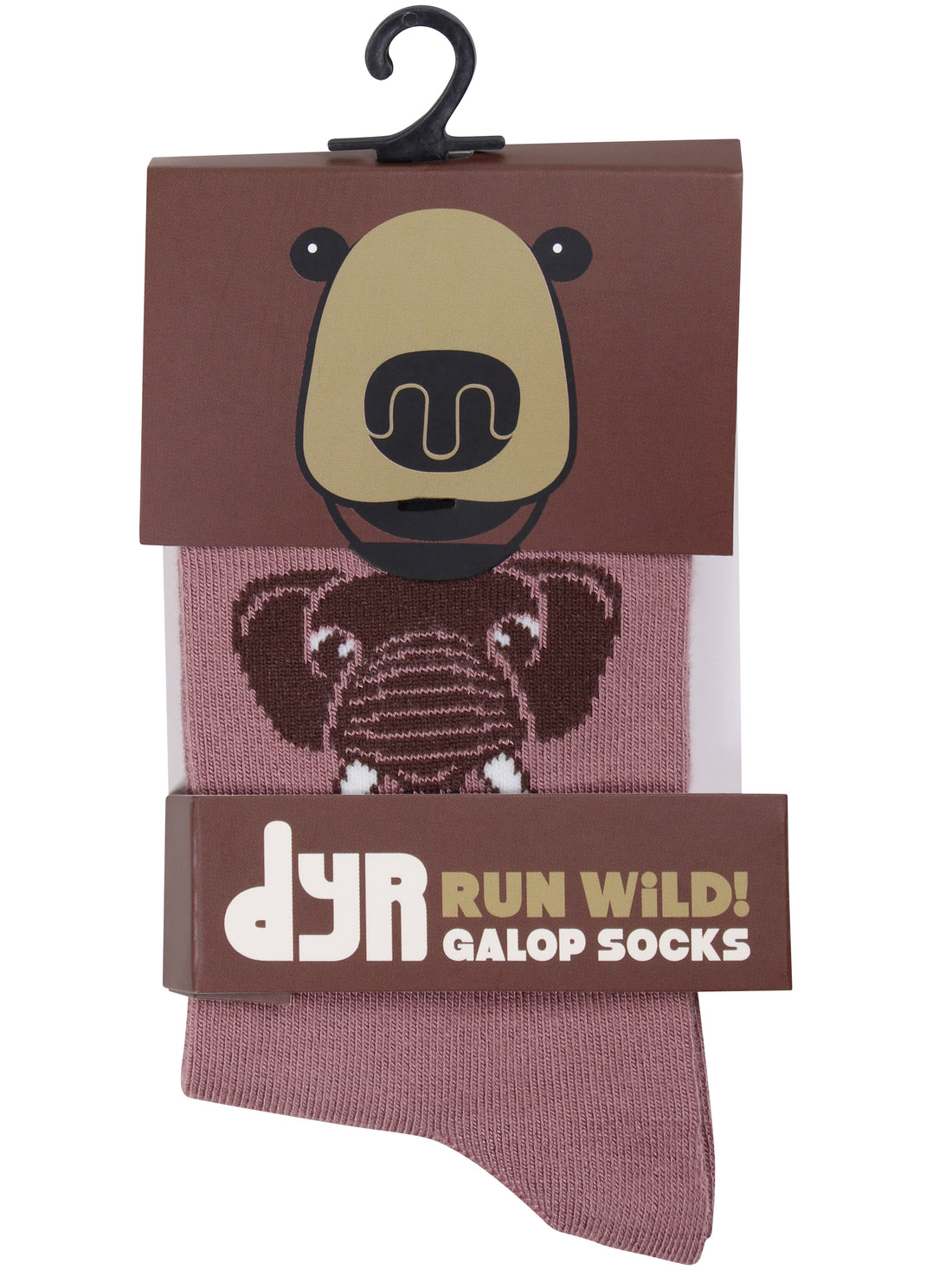Dyrgalop Socks Rose Beige DYREPASSER ELEFANT
