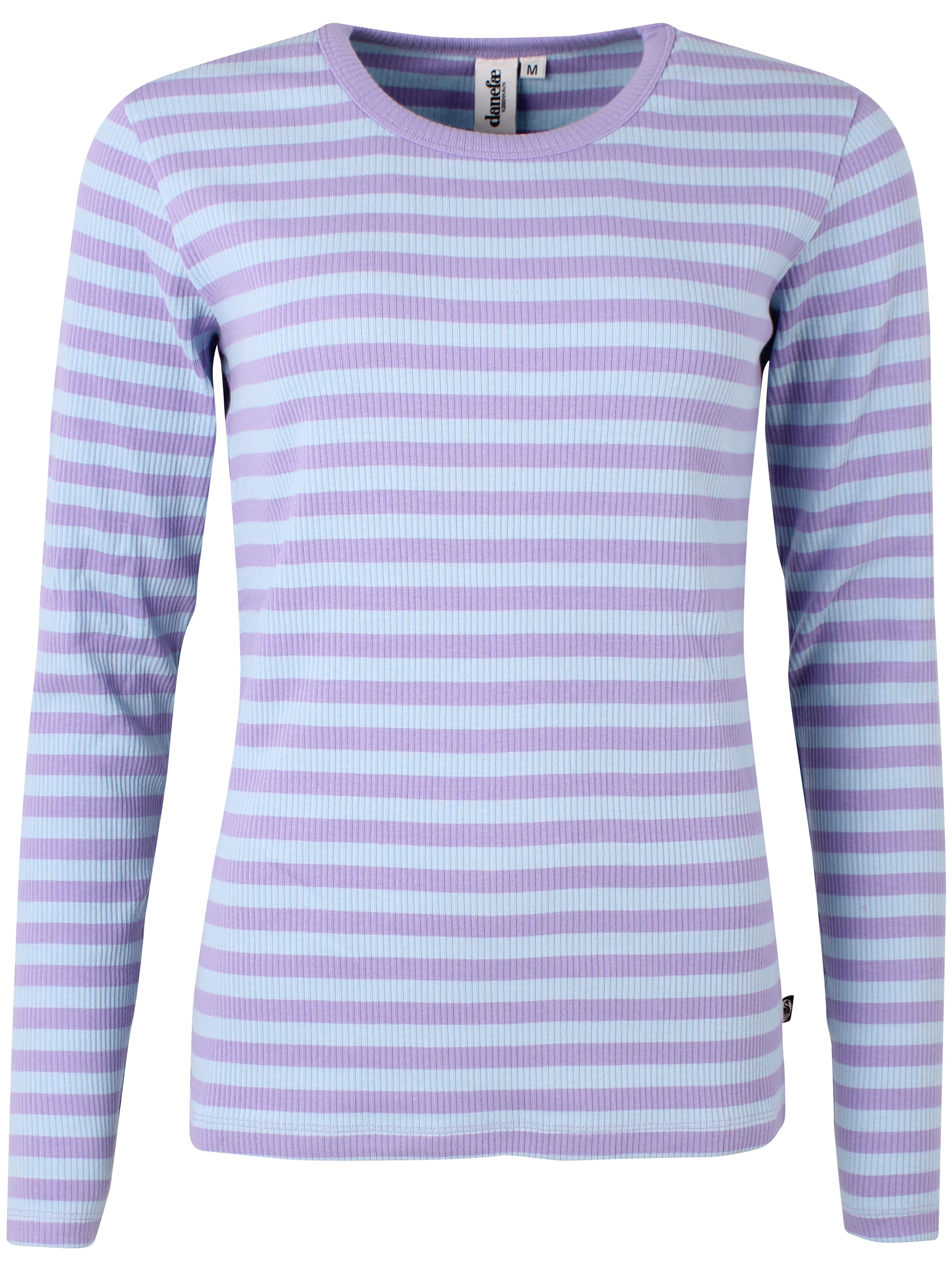 ESS - Danepartner LS ribbing tee Light Lilac/Cold Sky