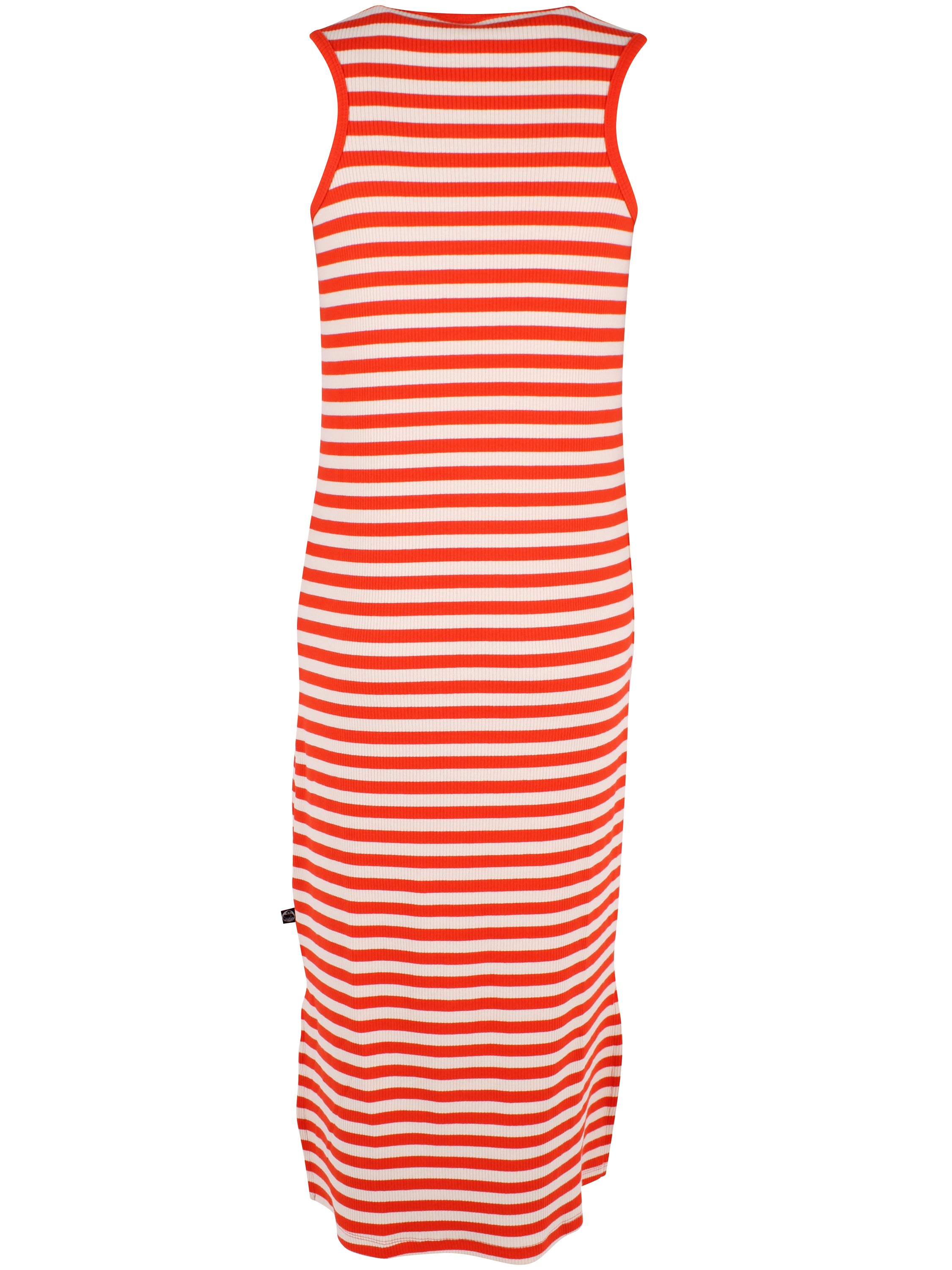 ESS - Danerootbeer Ribbing Dress Bright Red/Chalk